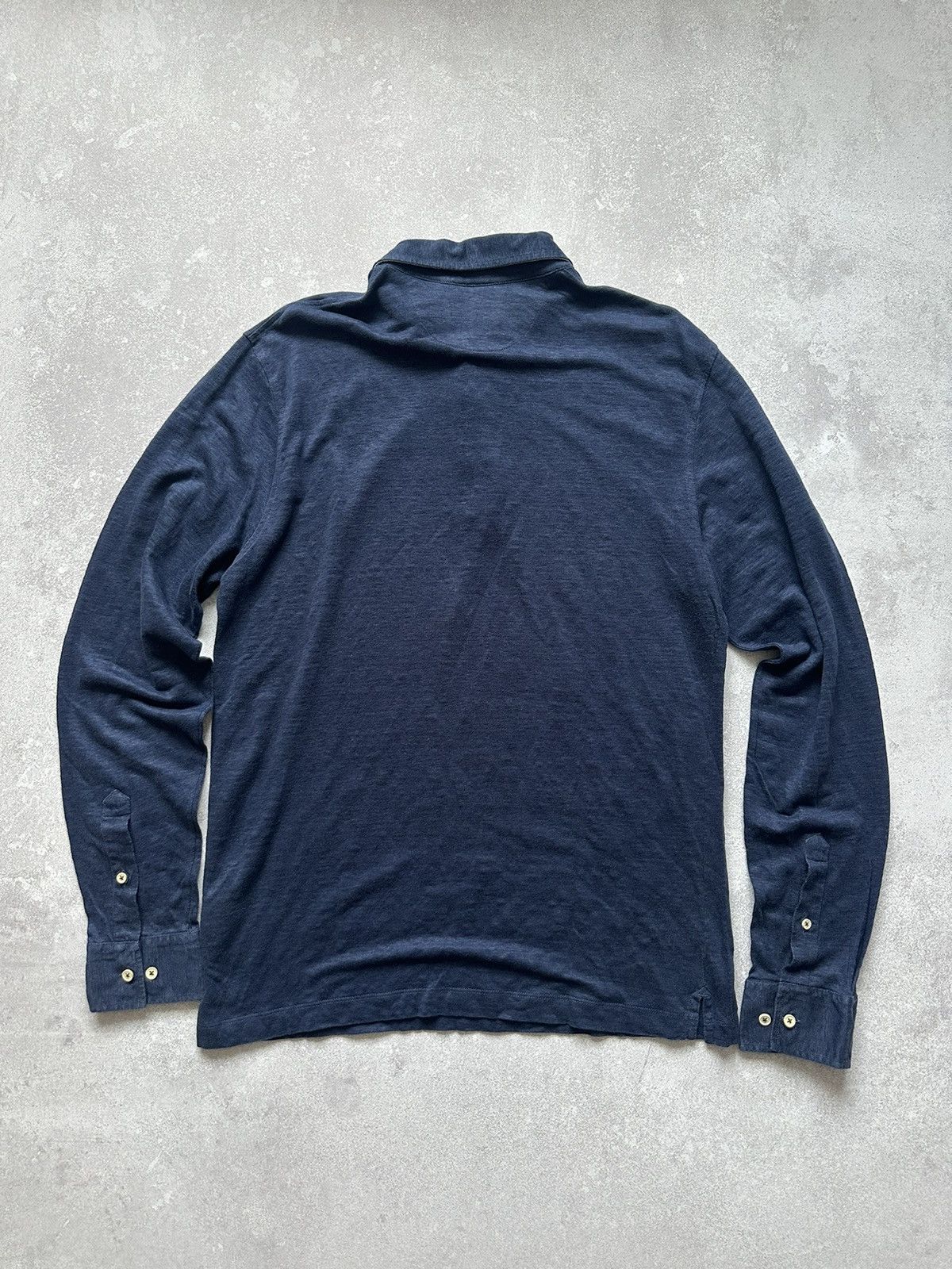 Designer × Hackett Hackett long sleeve t-shirt linen dark blue size L Size US L / EU 52-54 / 3 - 14 Thumbnail