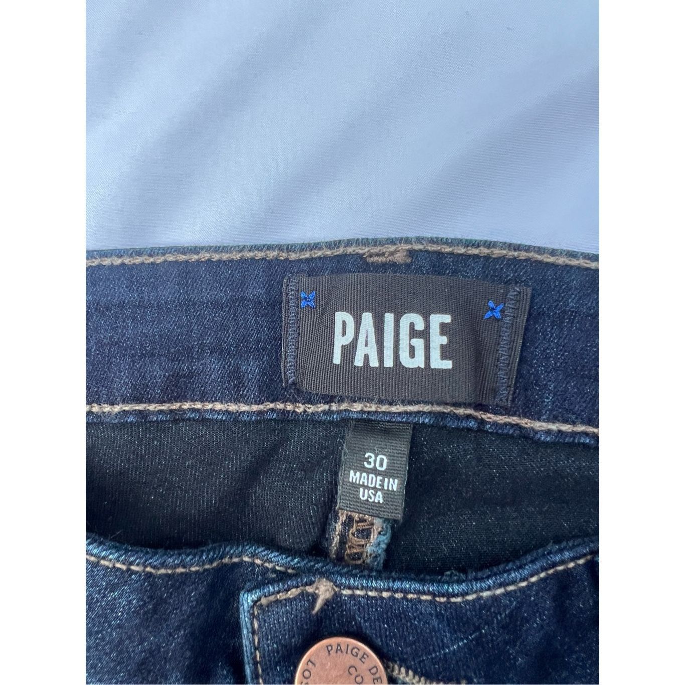 Paige Paige Verdugo Ankle Blue Jeans Woman’s Size 30 Size 30" / US 8 / IT 44 - 5 Thumbnail