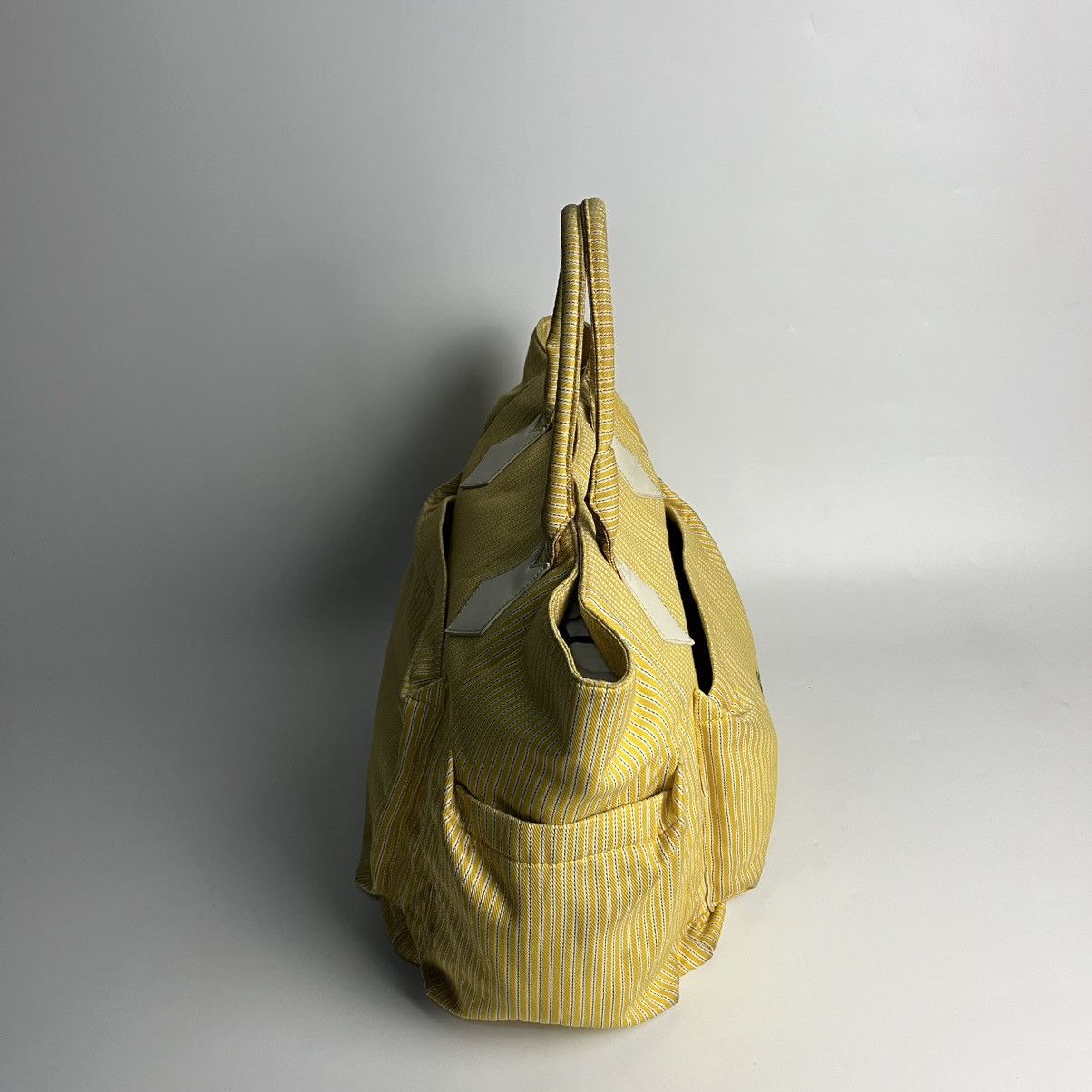 Vivienne Westwood Vivienne Westwood Yellow Striped Big Tote Bag Size ONE SIZE - 7 Thumbnail