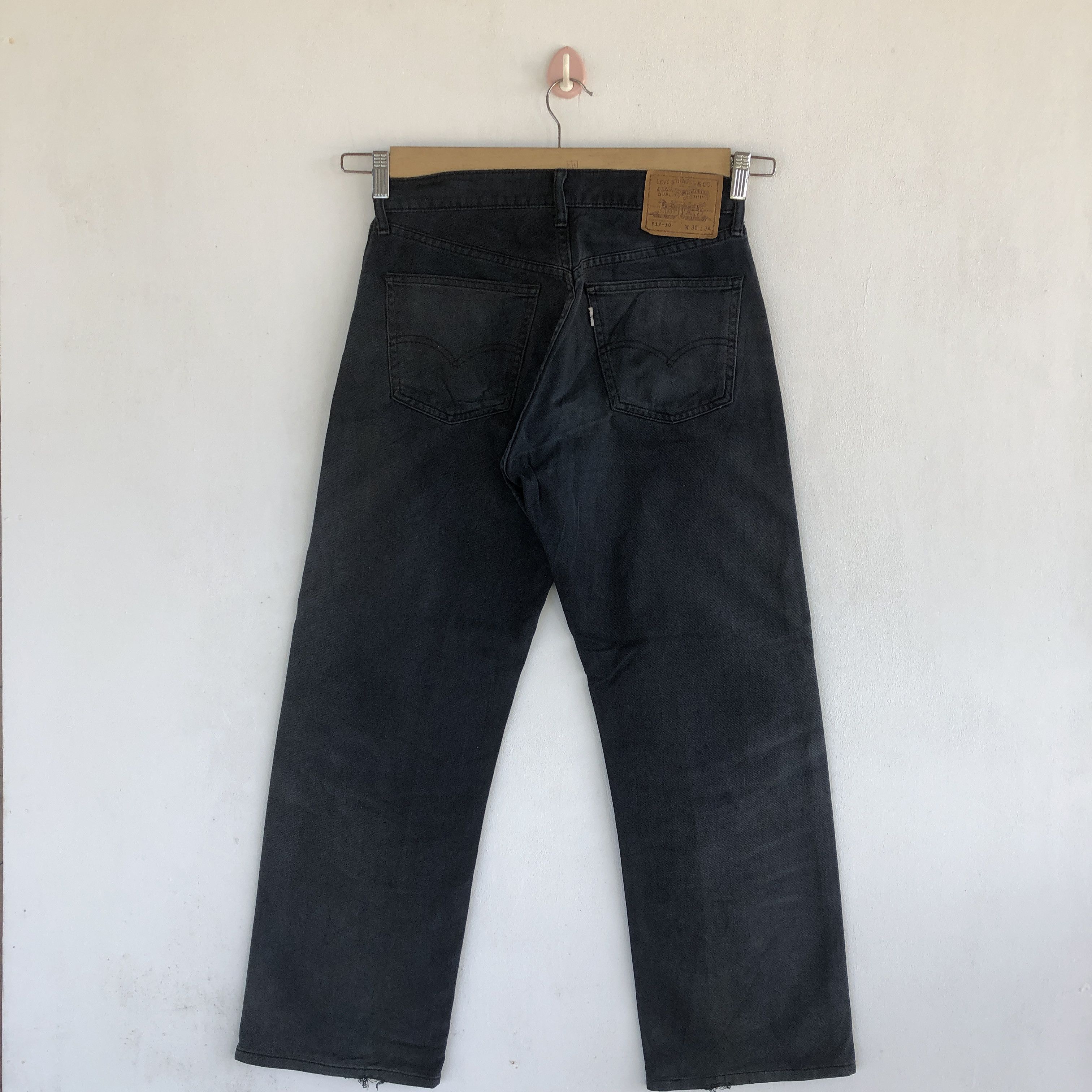 Levi's Vintage Levis 512 Jeans Super Black Levis 512 Denim Pants Size 28" / US 6 / IT 42 - 2 Thumbnail