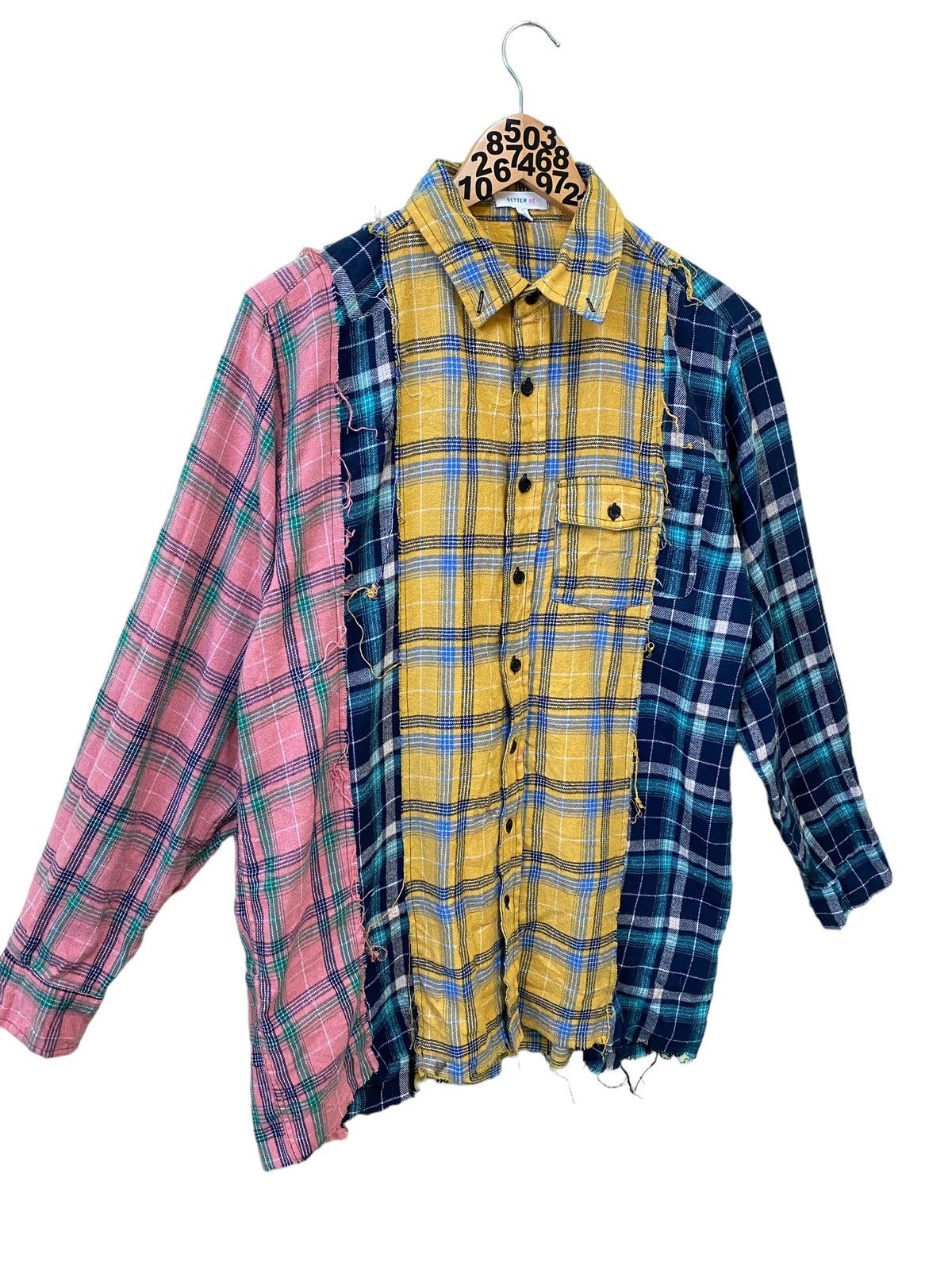 If Six Was Nine Flannel Better Be Reworks Rebuild Shirt Size US L / EU 52-54 / 3 - 3 Thumbnail