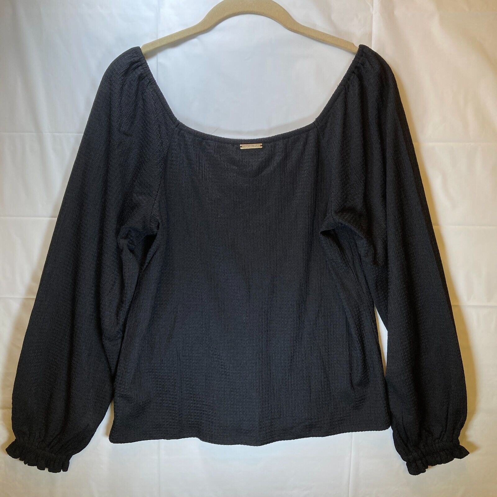 Michael Kors Michael Kors Women's Rouched Puff Sleeve Top Petite Large Size L / US 10 / IT 46 - 12 Thumbnail