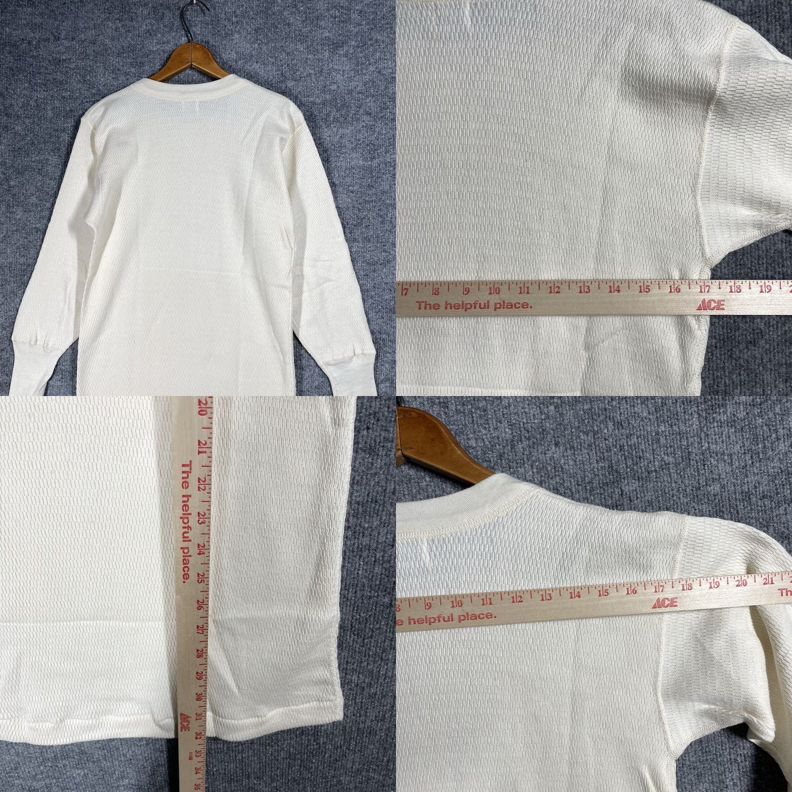 Sears VINTAGE Sears T-Shirt Thermal Knit 60s 50s White XL Mens Deadstock NEW! Size US XL / EU 56 / 4 - 8 Thumbnail