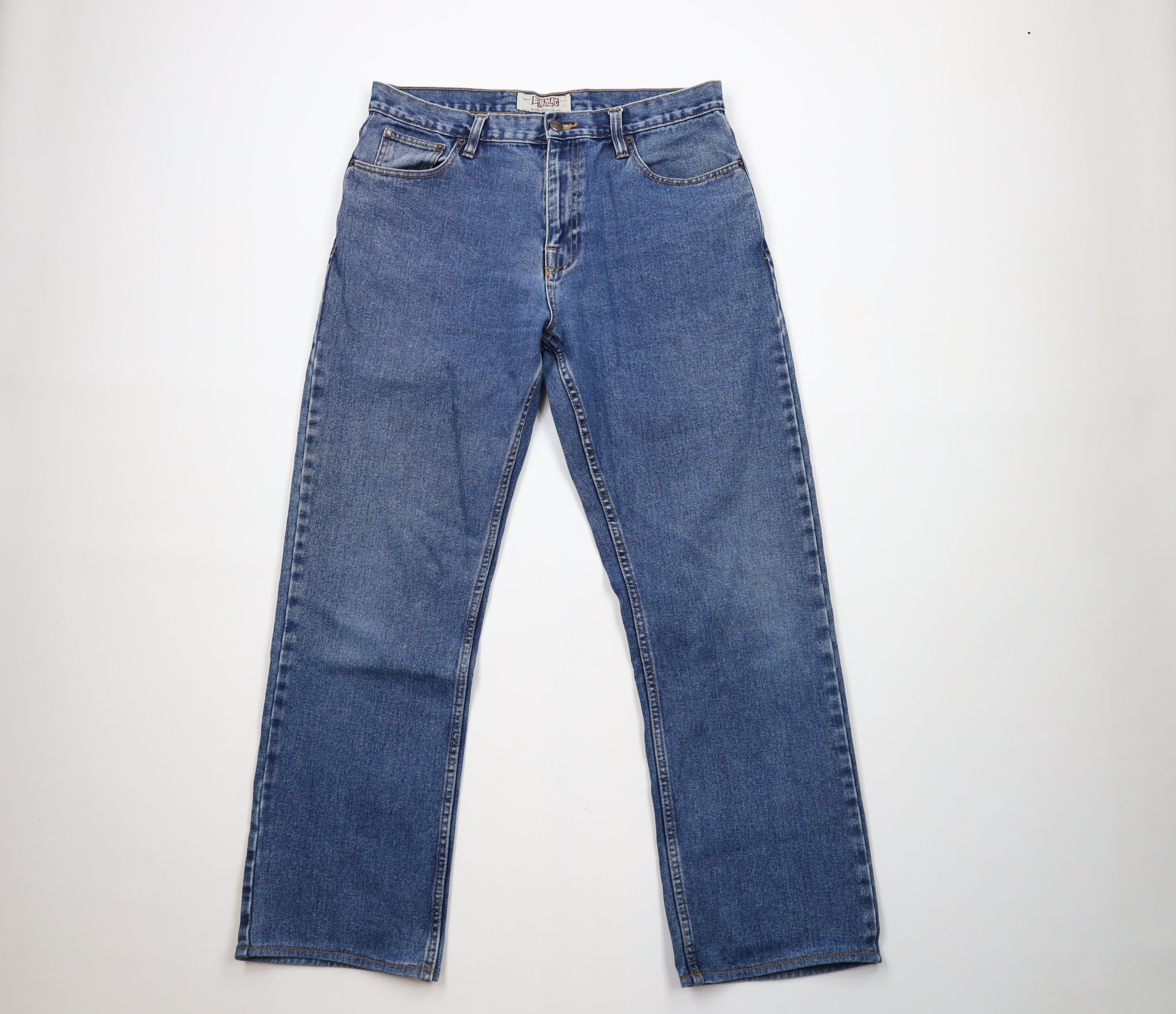 Vintage Vintage 90s Big Mac Workwear Bootcut Denim Jeans Blue Cotton Size US 34 / EU 50 - 1 Thumbnail