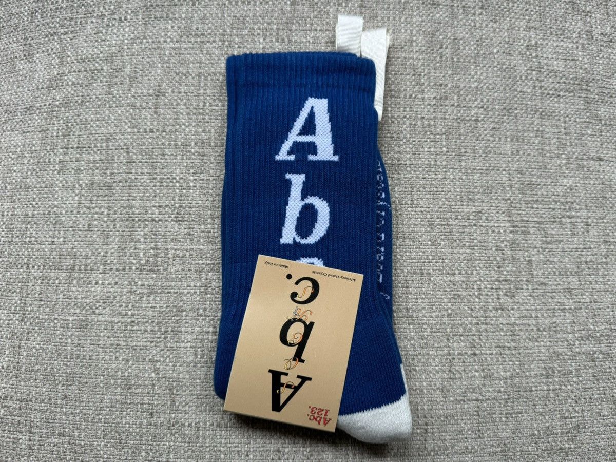 Advisory Board Crystals ITALY MADE ABC Socks Blue White ABC. 123 Cream Size ONE SIZE - 1 Thumbnail