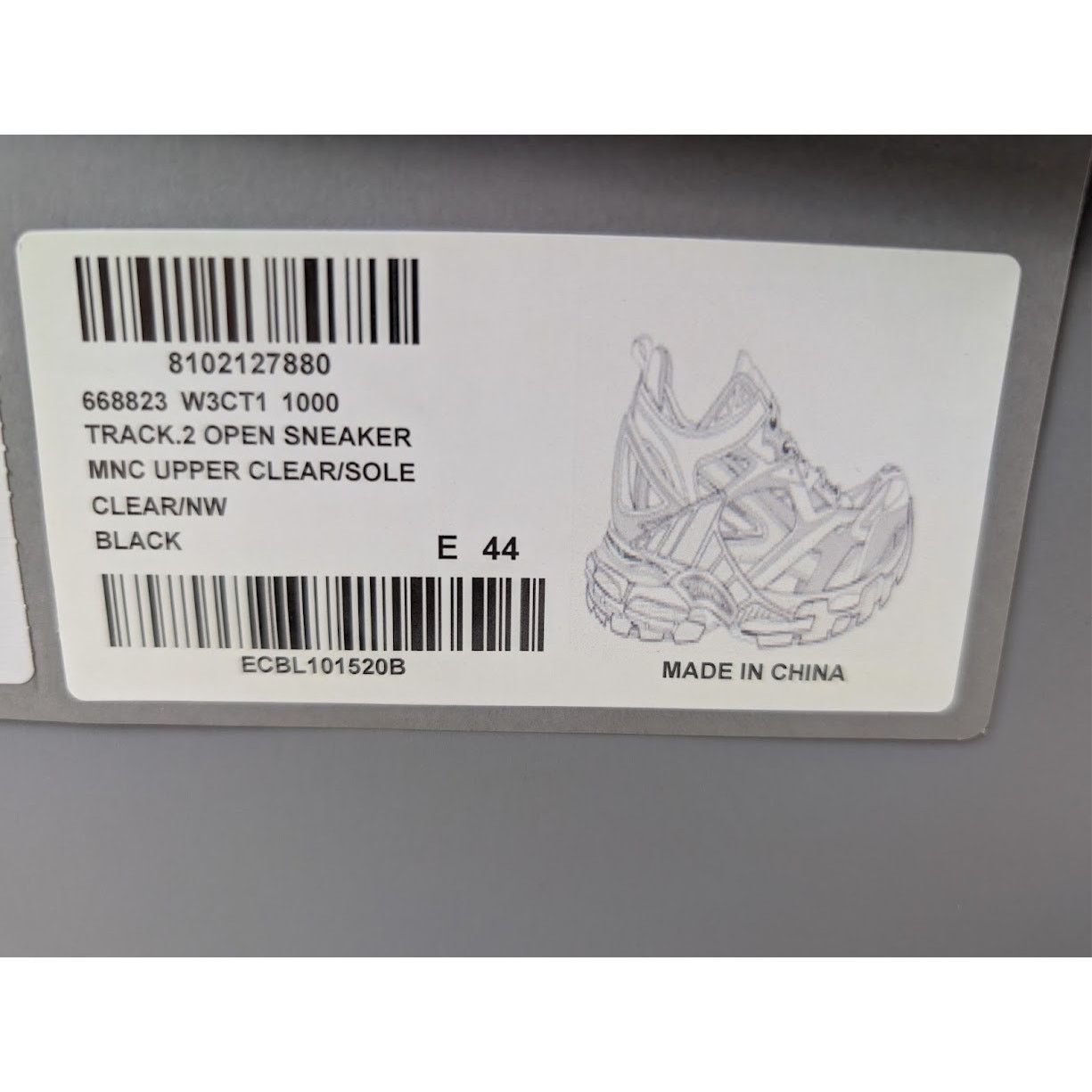 Balenciaga o1rshd1 Q:2 / Track.2 Open Sneakers in Black Size US 11 / EU 44 - 23 Thumbnail