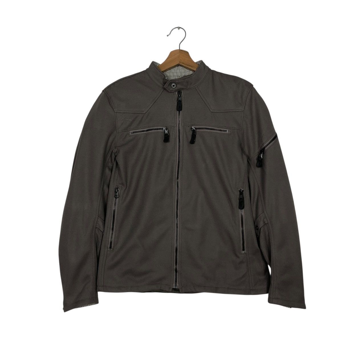 Japanese Brand 🔥VINTAGE BOMBER RACING JACKET EQUIPMENT POWERAGE ISSEYMIYAKE Size US M / EU 48-50 / 2 - 3 Thumbnail
