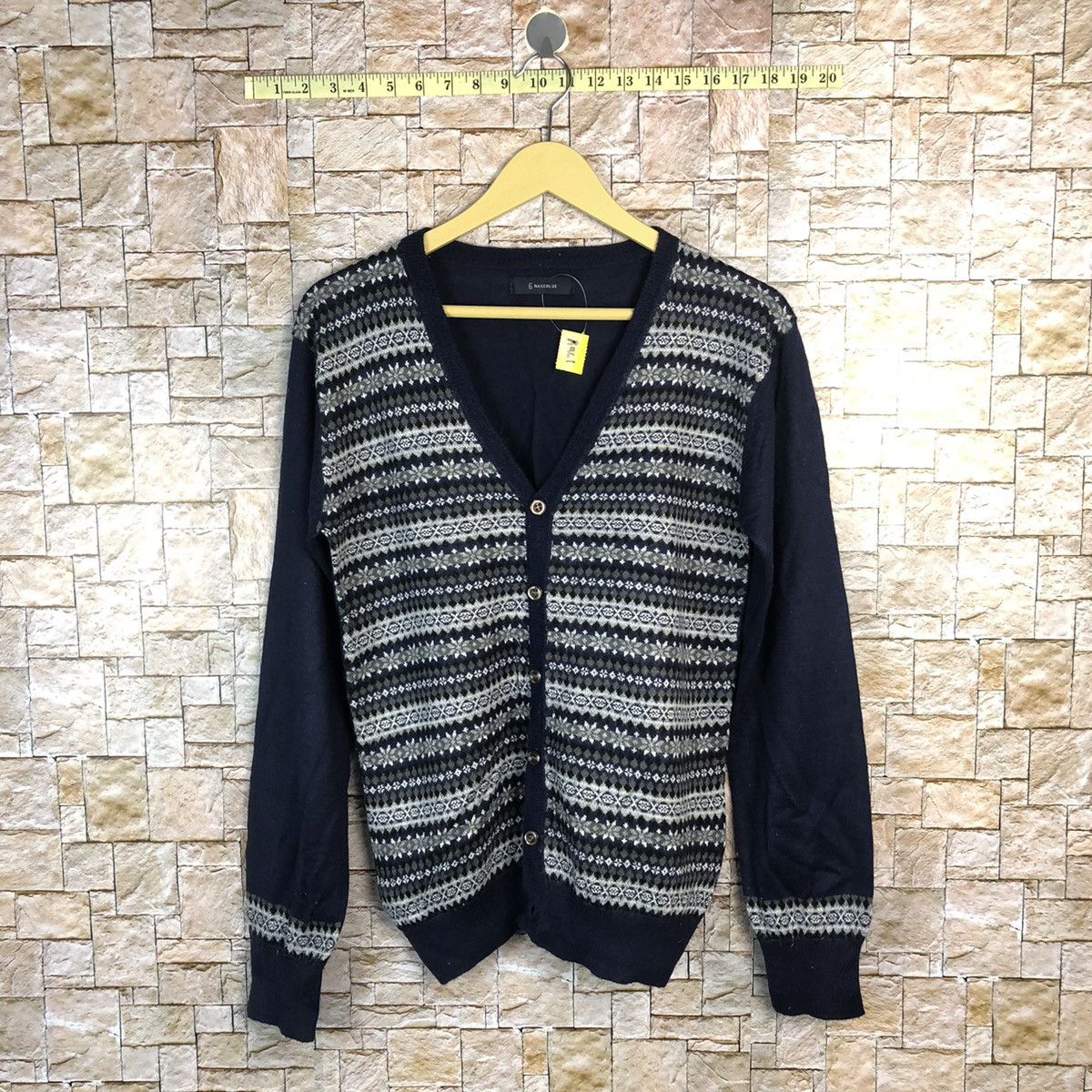 Rage Blue Dark Blue Cardigan knitwear #A461