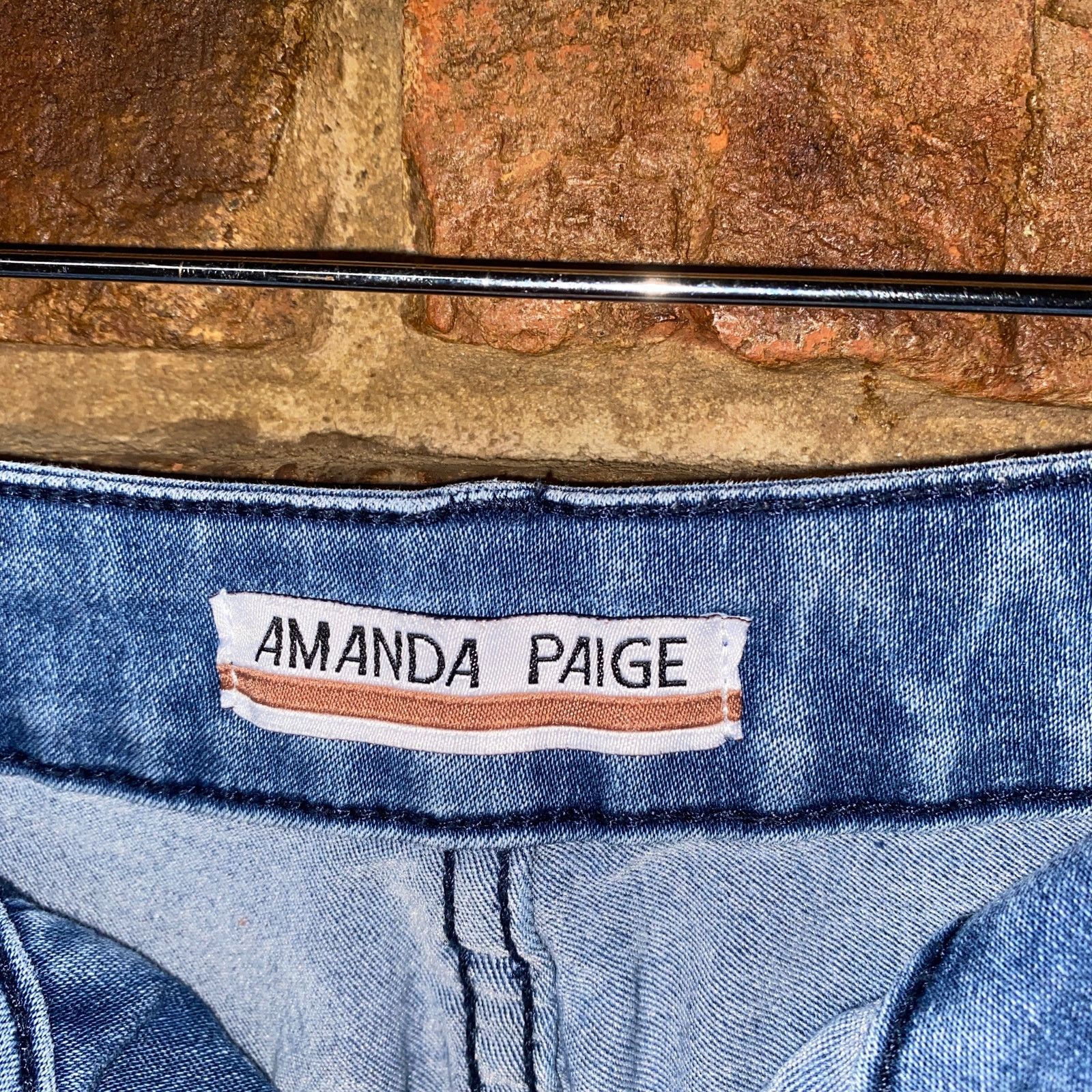 Other Amanda Paige Faded Medium Wash Blue Denim Skinny Fit Jeans 8 Size 30" / US 8 / IT 44 - 4 Thumbnail