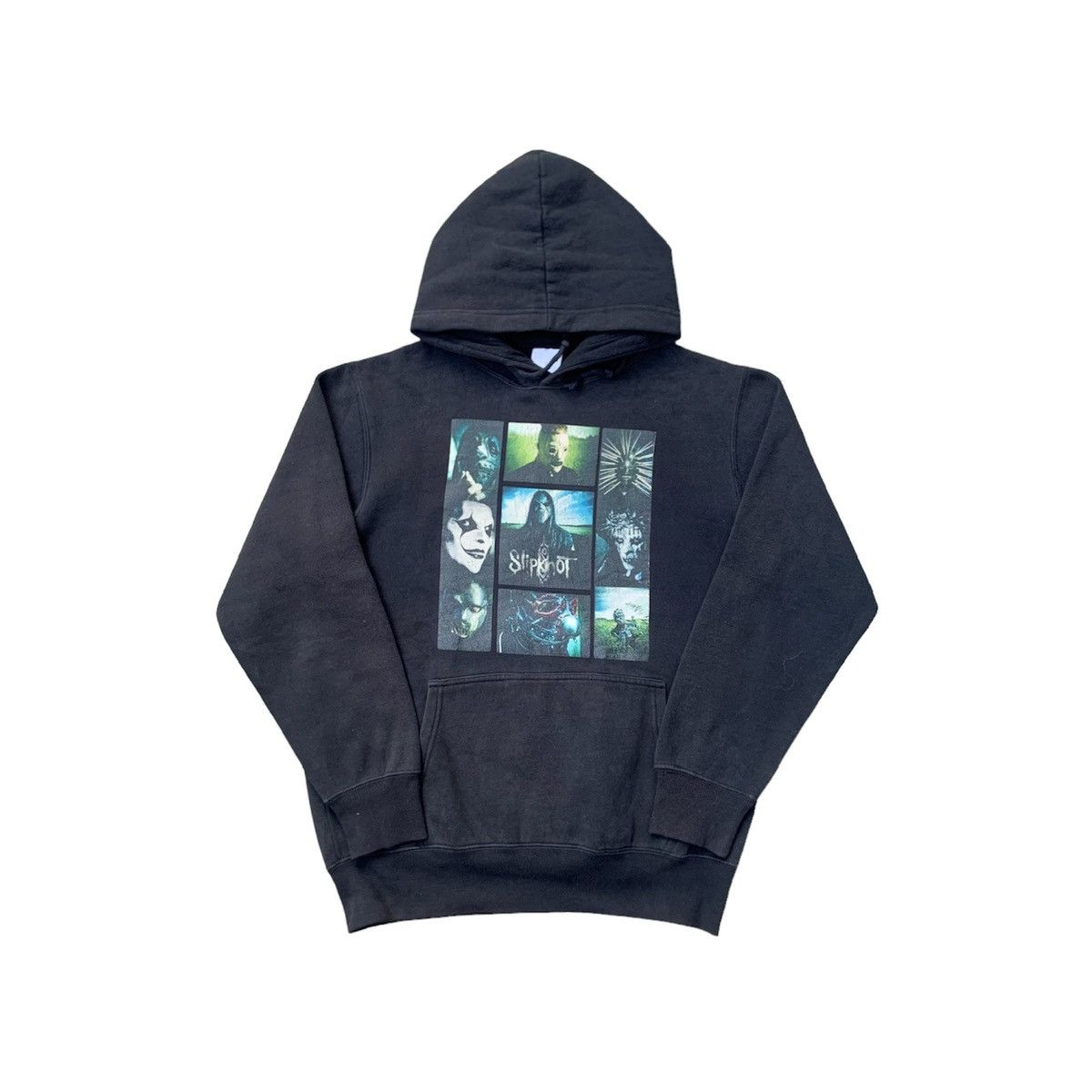 image of Band Tees x Slipknot Vintage Slipknot Nu Metal Band Hoodie in Black, Men's (Size Large)