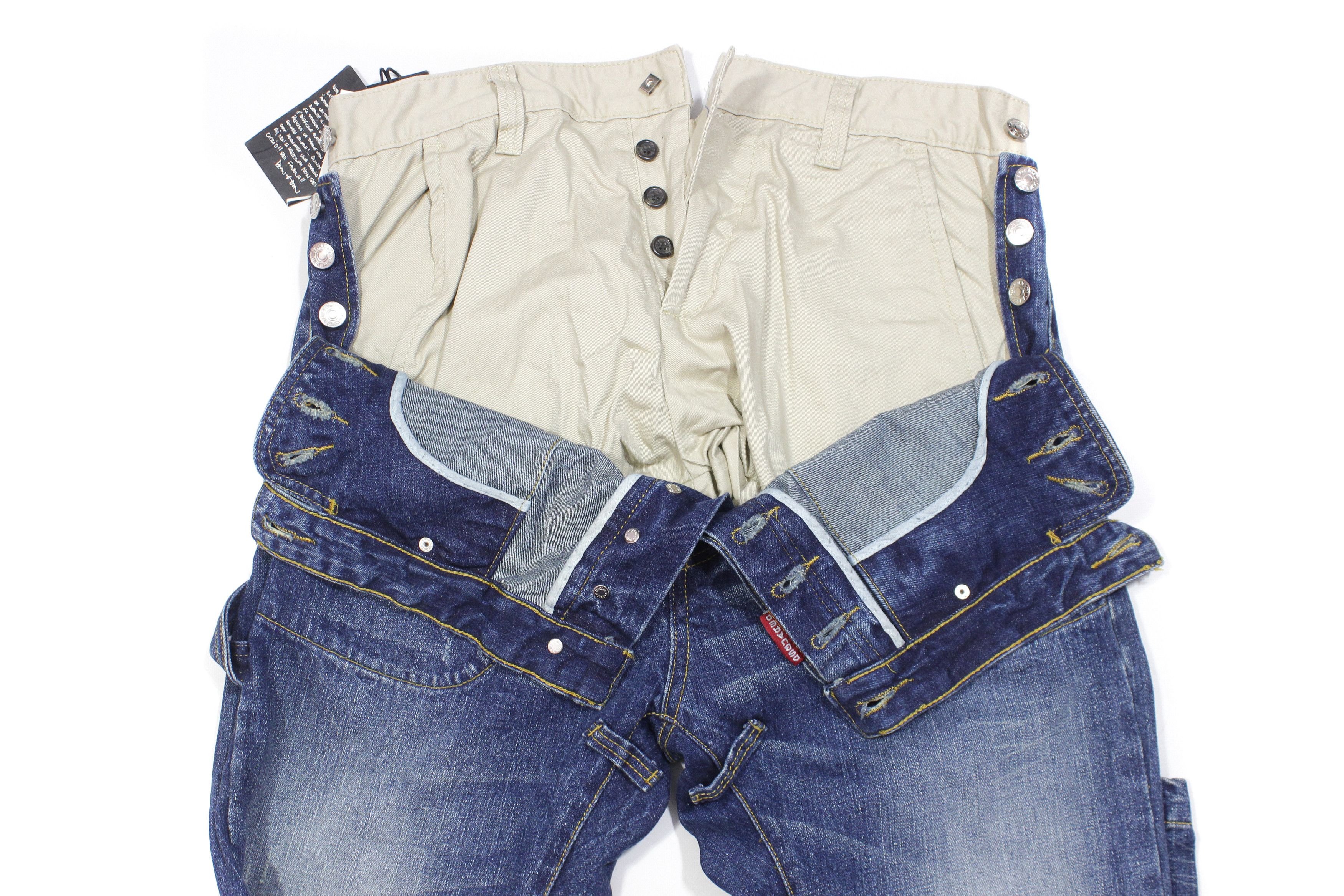 Dsquared2 Hybrid Double Layered Jeans With Tags Size US 34 / EU 50 - 7 Thumbnail
