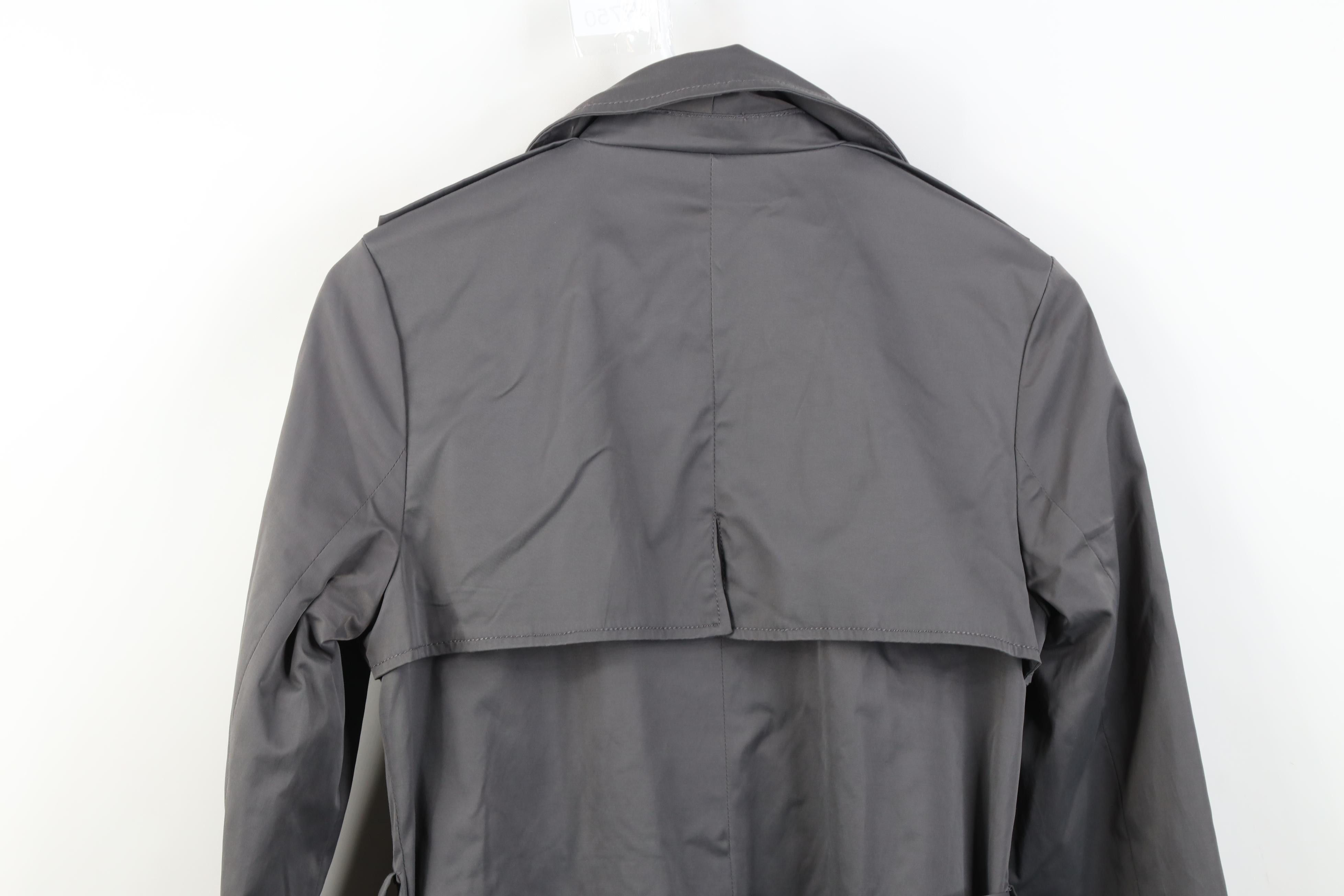 Vintage Vintage Y2K Mossimo Surfing Military Belted Trench Coat Rain Size S / US 4 / IT 40 - 14 Thumbnail