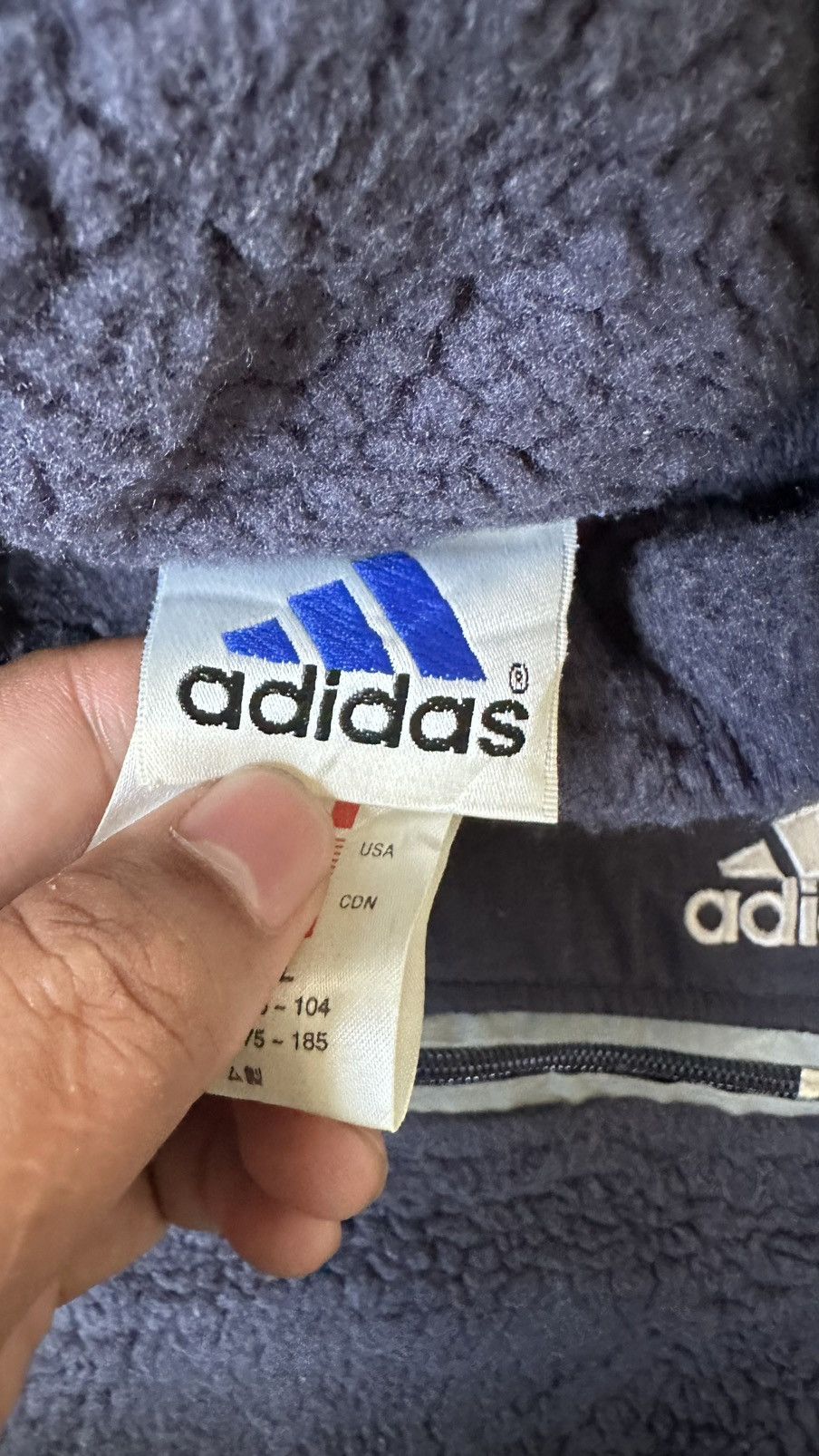 Adidas VINTAGE ADIDAS FLEECE MIDZZIPER OUTERWEAR Size US L / EU 52-54 / 3 - 5 Thumbnail