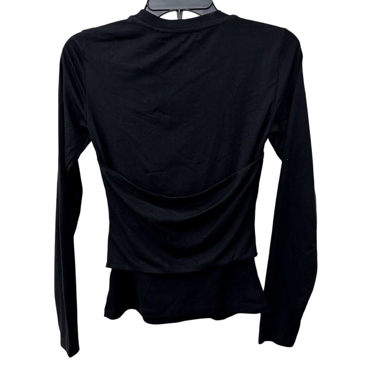 Other Vero Mada Women's Black Knit Long Sleeve Top Blouse M NWT Size M / US 6-8 / IT 42-44 - 5 Thumbnail