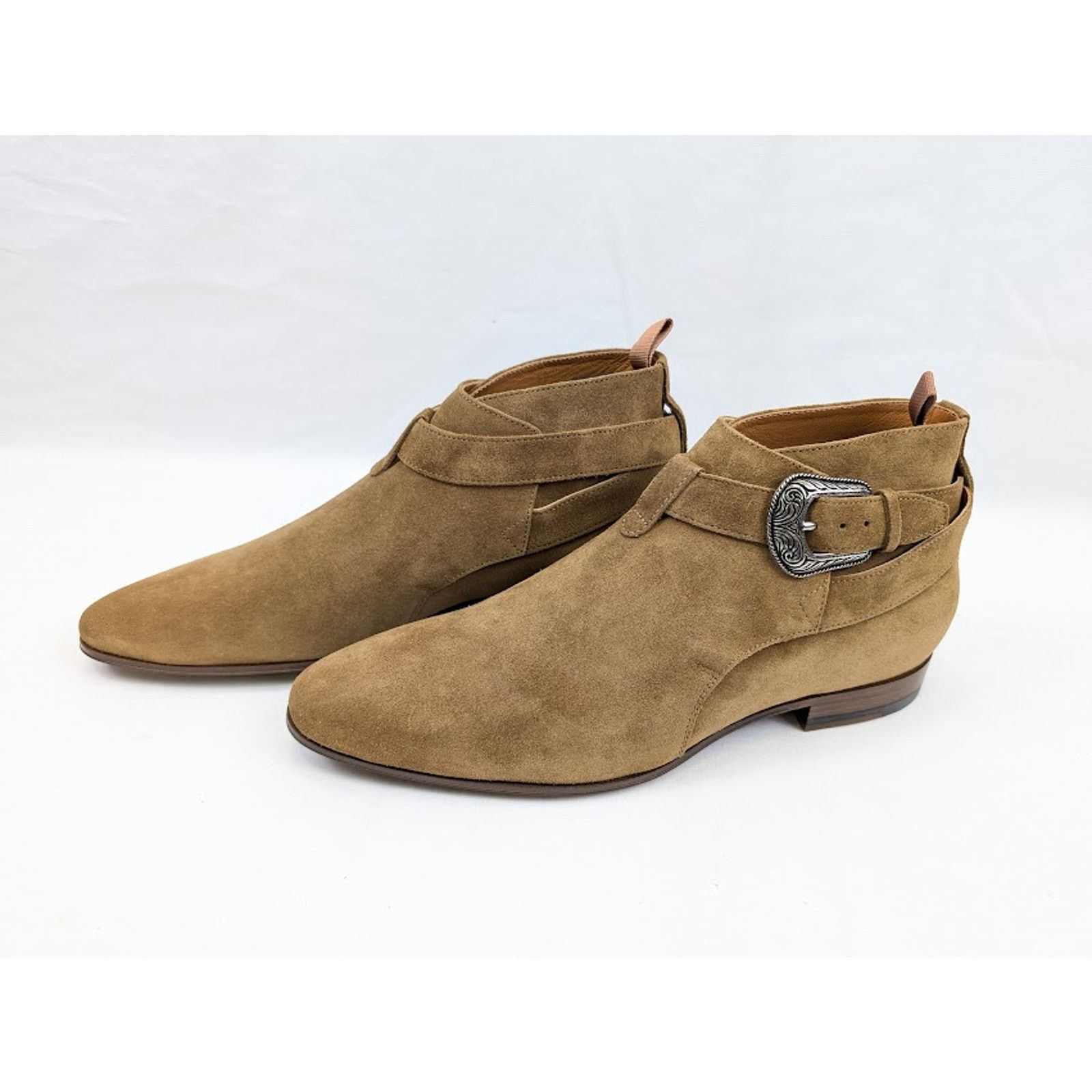 Saint Laurent Paris o1rshd1 Q:2 / 20 CR Buckle Boots in Brown Size US 10 / EU 43 - 15 Thumbnail