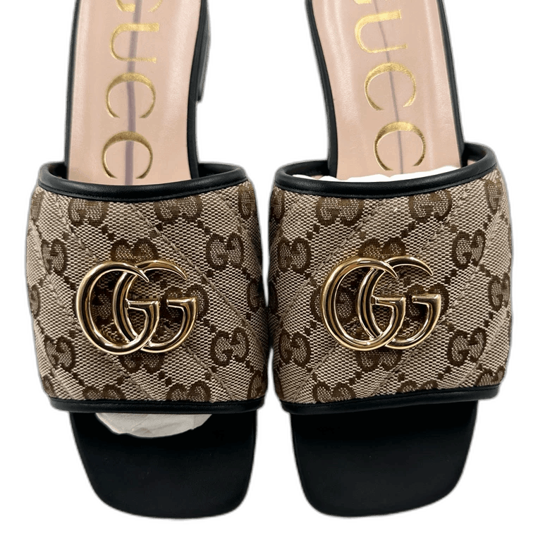 Gucci Gucci Double G Logo Slip-On Sandals Size US 6 / IT 36 - 1 Thumbnail