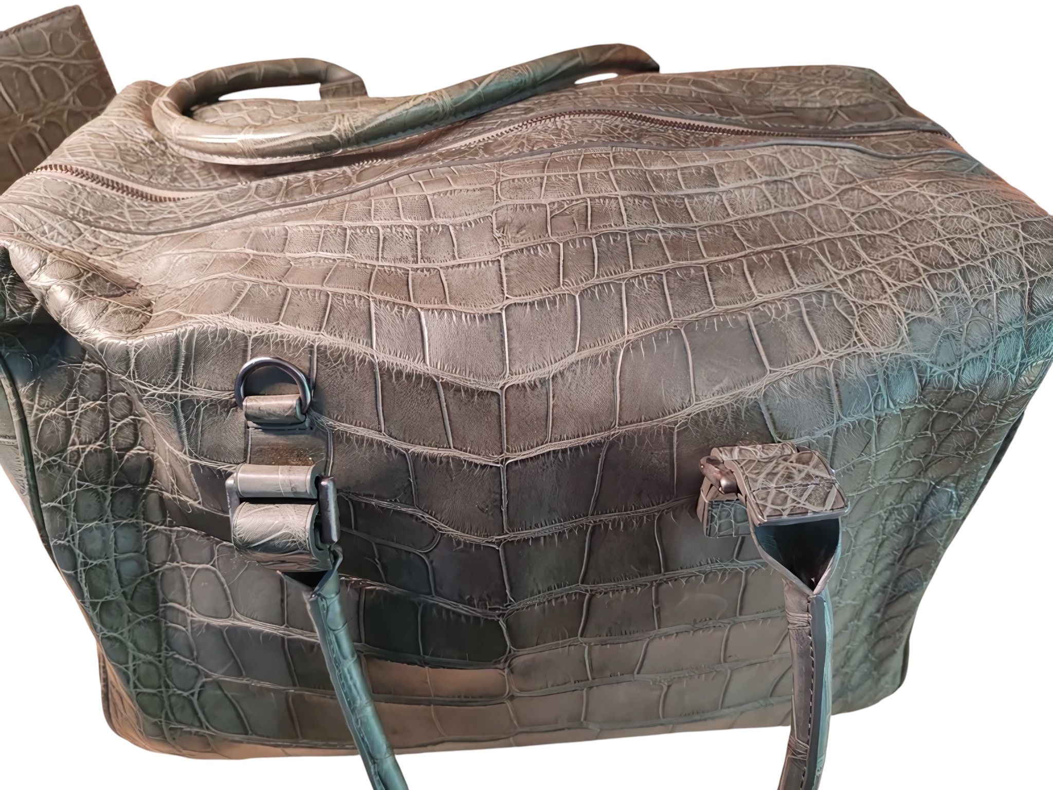 Giorgio Armani REAL CROCODILE LEATHER BAG WITH CROCODILE FOLDER Size ONE SIZE - 1 Thumbnail