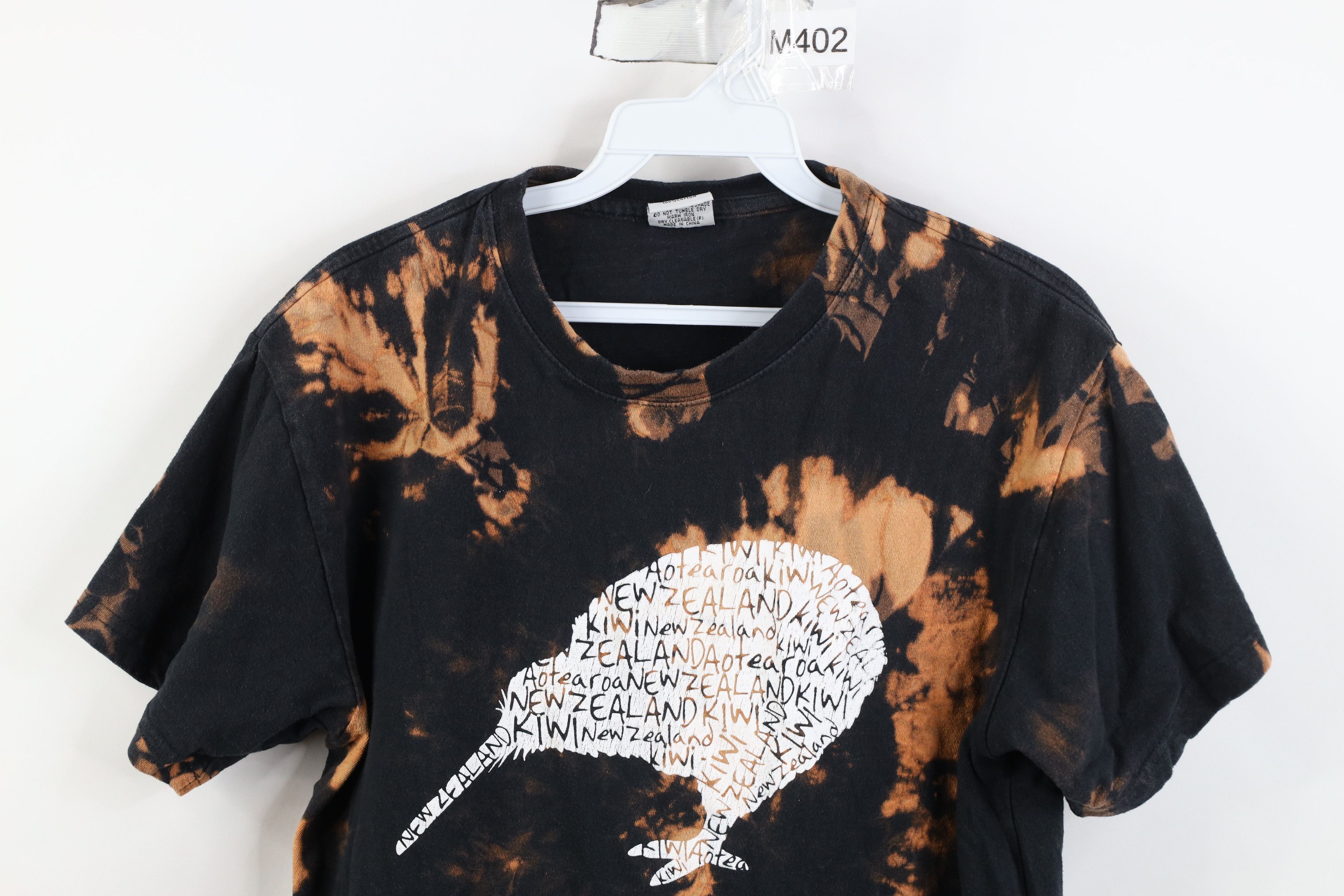 Vintage Vintage Streetwear Wash New Zealand Kiwi Bird T-Shirt Black Size M / US 6-8 / IT 42-44 - 2 Thumbnail
