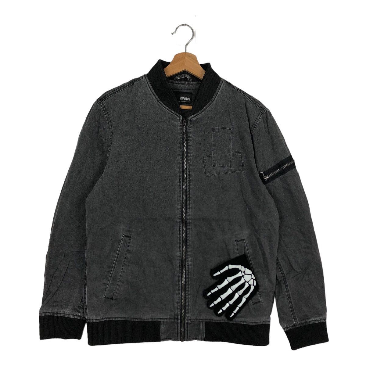 Japanese Brand VINTAGE RIOT RIOT BOMBER JACKET MILITARY MOSSIMO Size US L / EU 52-54 / 3 - 1 Thumbnail
