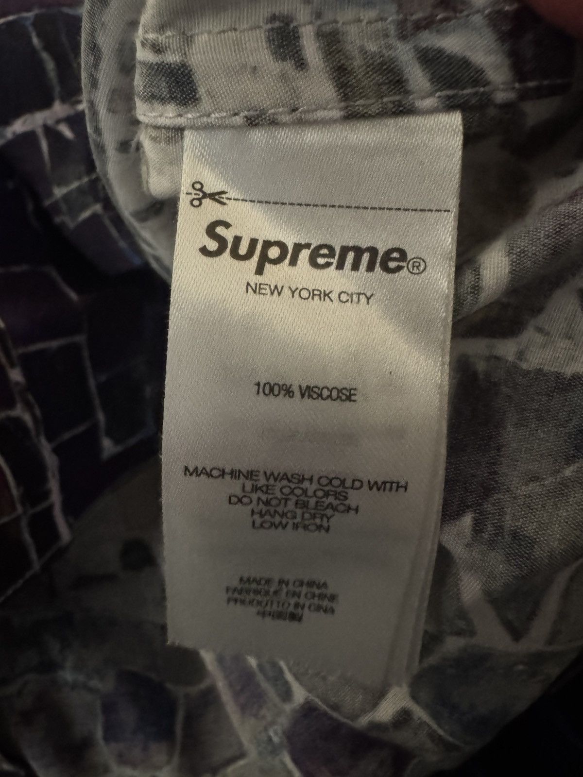 Supreme Supreme Mosaic S/S Button Up Shirt Size US XL / EU 56 / 4 - 6 Thumbnail