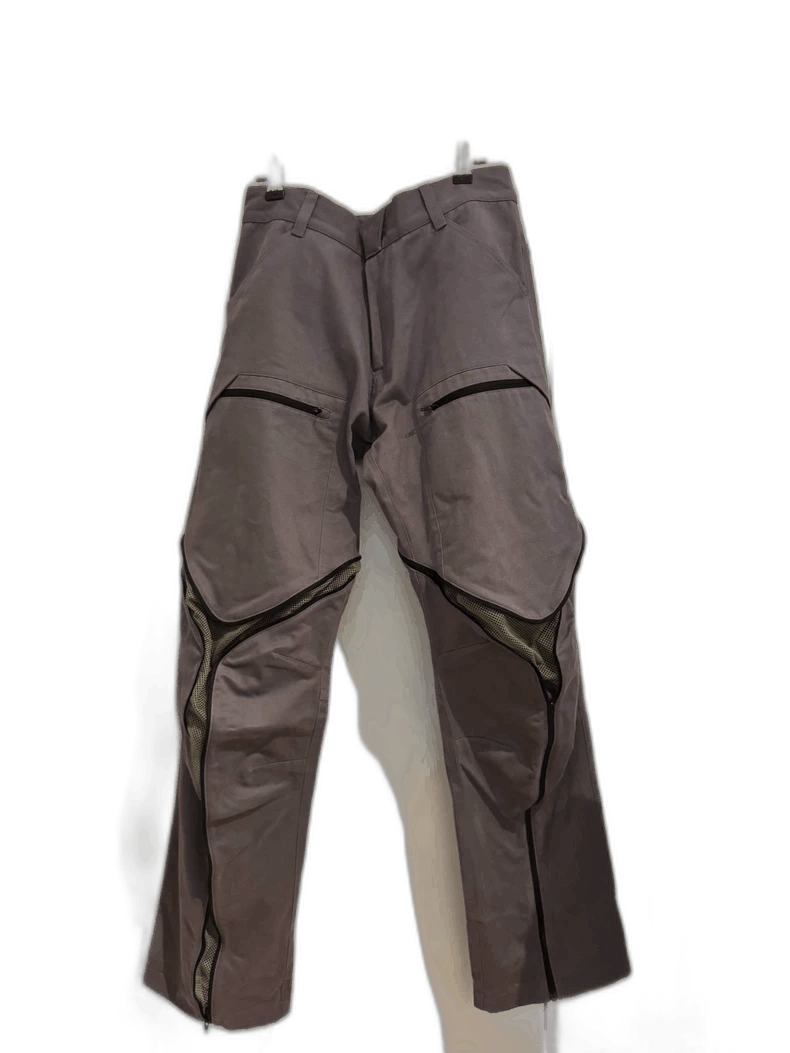 Maison MIHARA YASUHIRO OLLY SHINDER wide body three-zip work pants Size US 32 / EU 48 - 1 Thumbnail