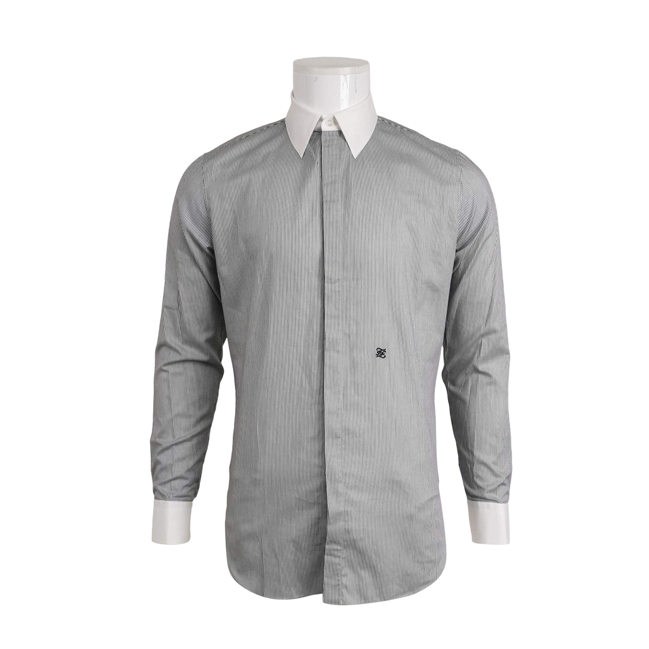 Fendi Fendi Striped Contrast Collar Shirt 38 Size US S / EU 44-46 / 1 - 1 Thumbnail