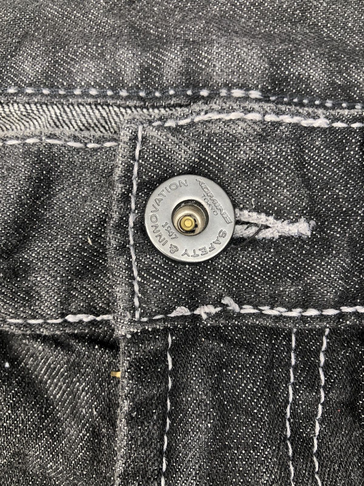 Japanese Brand 💥RARE!💥Vintage Komine Kevlar Protection Denim Baggy Jeans Size US 32 / EU 48 - 8 Thumbnail