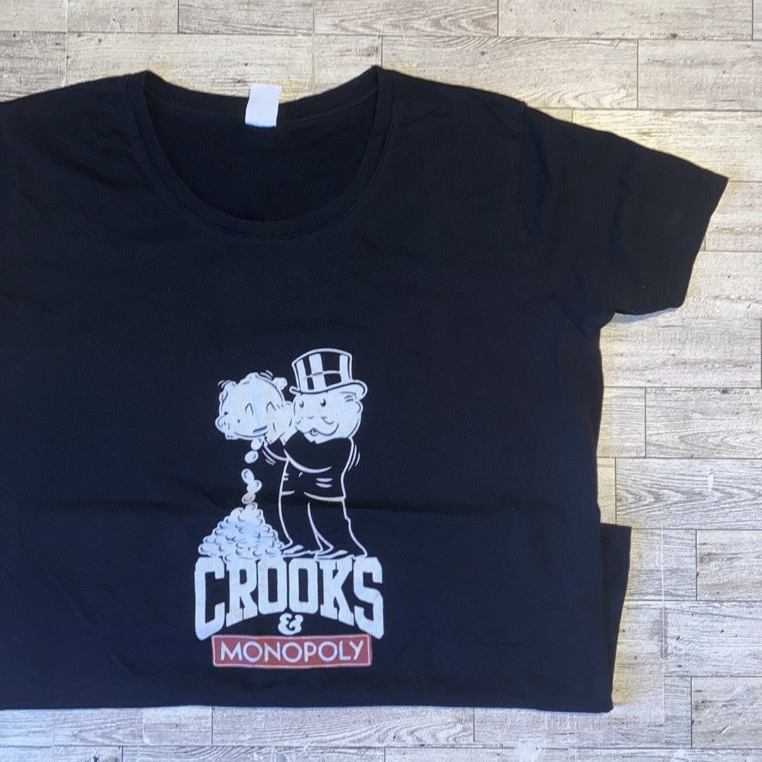 Vintage Vintage, A Unique Creation, Crooks & Monopoly, Casual Tee Size ONE SIZE - 2 Thumbnail