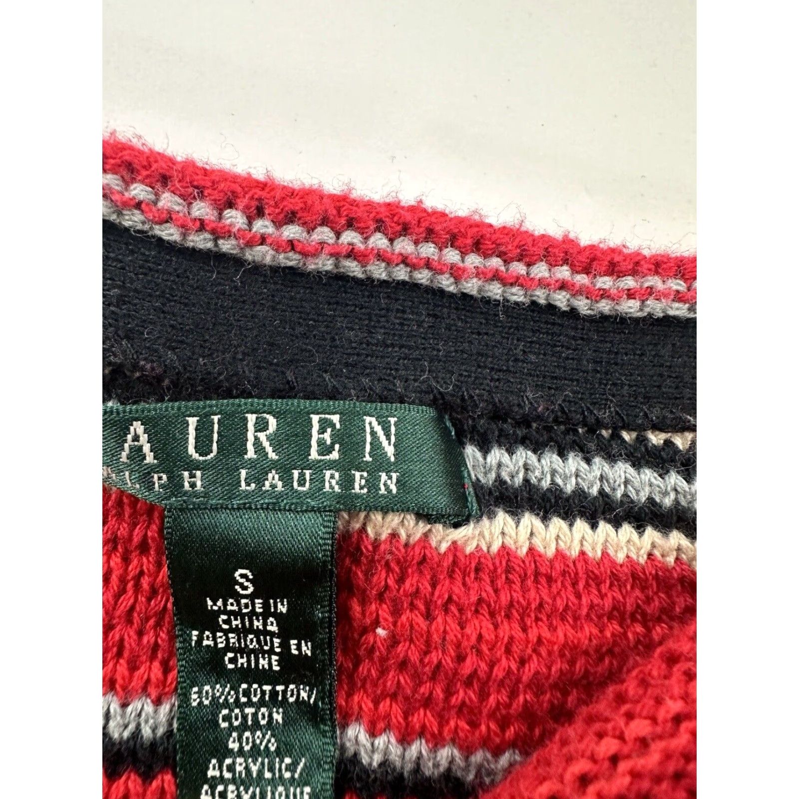 Ralph Lauren Ralph Lauren Sweater Adult Small Multicolor Striped Boat Neck Pullover Womens Size S / US 4 / IT 40 - 3 Thumbnail