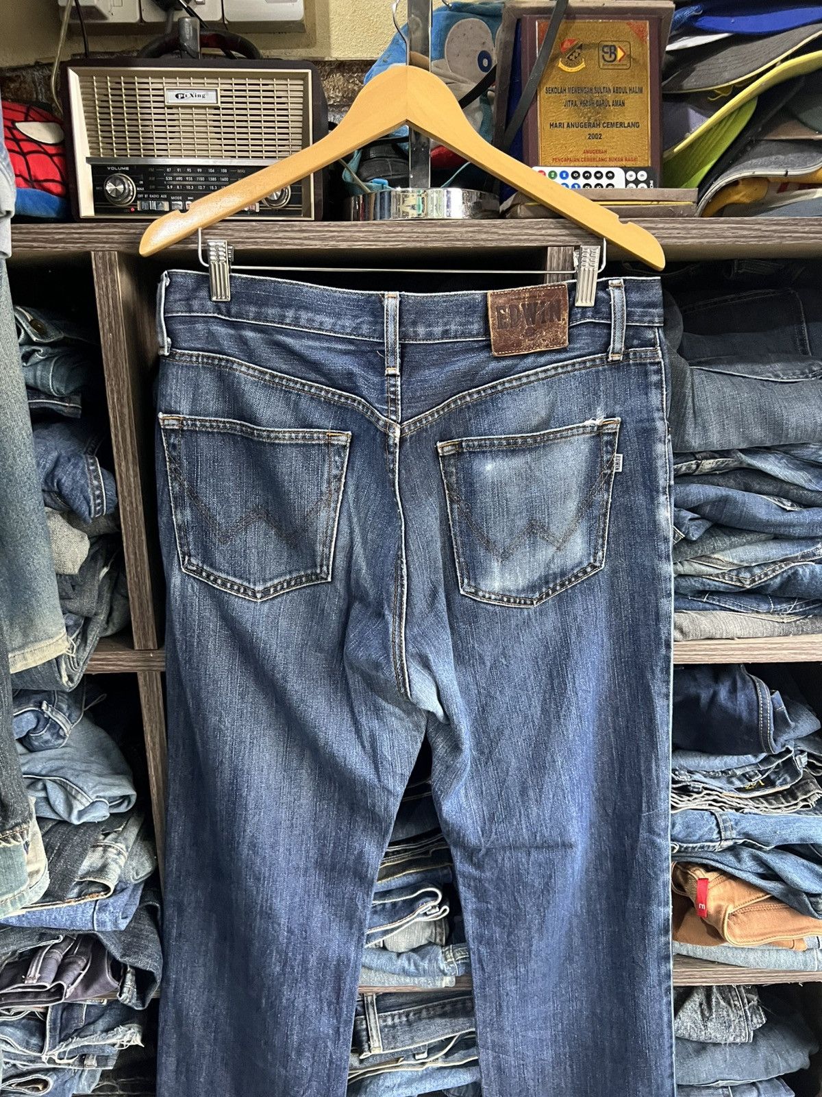 Edwin 🔥Vintage Edwin 403 Distressed Denim Size US 34 / EU 50 - 12 Thumbnail