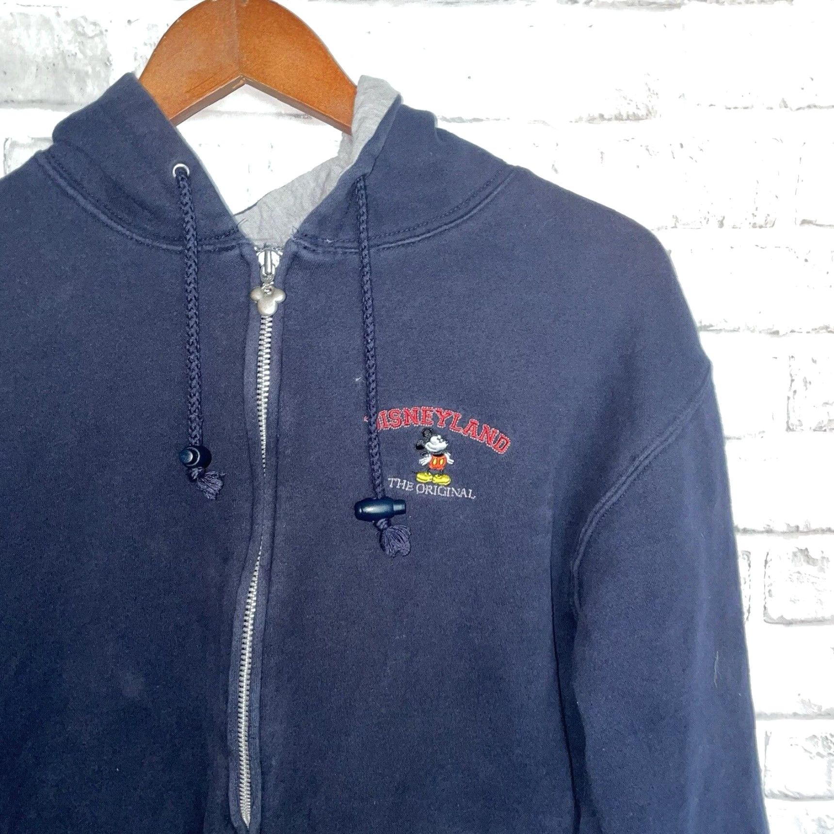 Disney VINTAGE Disney Jacket Unisex Size S Hooded Cotton Blue Disneyland Logo Overcoat Mens Womens (Adult) Size US S / EU 44-46 / 1 - 3 Thumbnail
