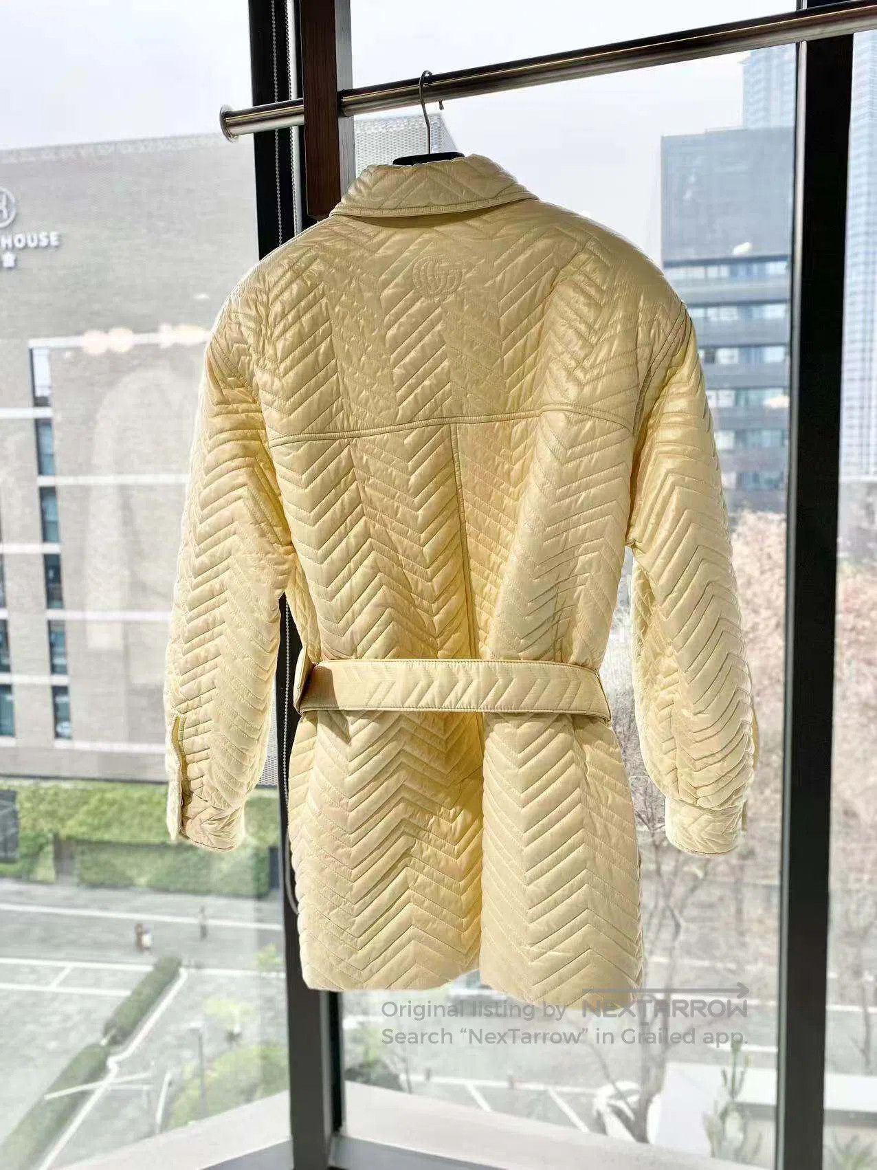 Gucci Guicci Double G belt quilted cotton jacket| Size M / US 6-8 / IT 42-44 - 3 Thumbnail