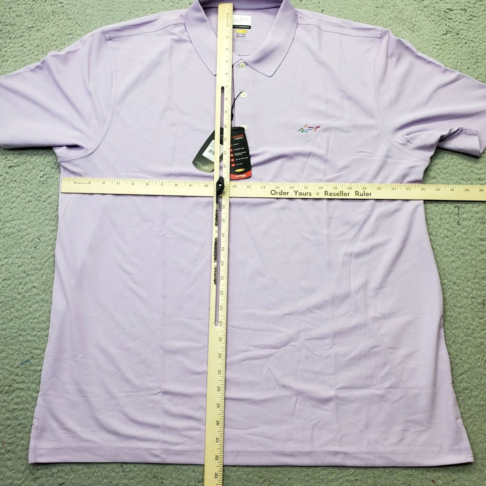 Vintage Greg Norman Polo Shirt Mens XXL Purple UPF Sun Protection 100% Polyester Polo Shirt Sports Golf Short Sleeve Solid Shirt Size US XXL / EU 58 / 5 - 3 Thumbnail