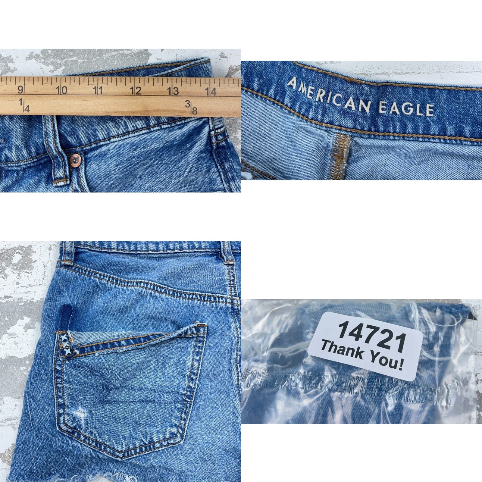 American Eagle Outfitters American Eagle Outfitters Shorts Women 4 Denim Cut-Off 90s Boyfriend Fit Jorts Raw Hem Blue 3 in Inseam Casual Size 27" / US 4 / IT 40 - 8 Thumbnail