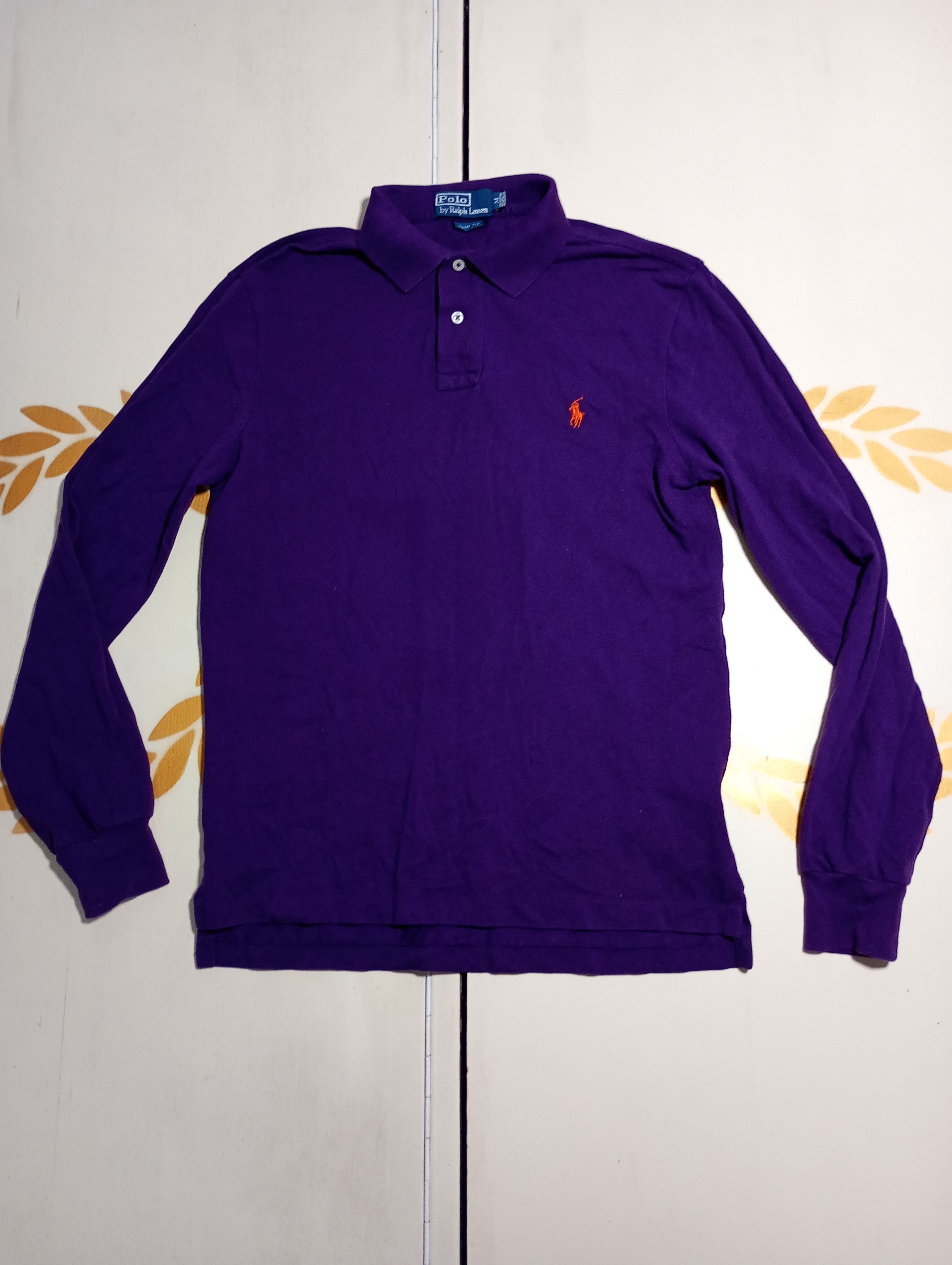 Polo Ralph Lauren Polo Ralph Lauren Long Sleeve Polo Shirt Vintage Size US M / EU 48-50 / 2 - 1 Thumbnail