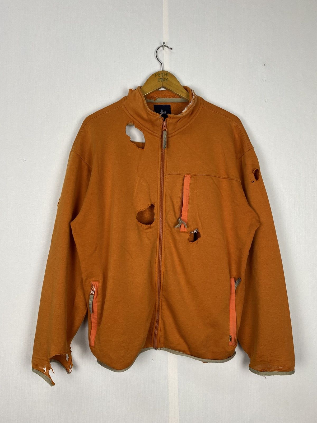 Stussy Stussy big hole distress style sweater Size US L / EU 52-54 / 3 - 2 Thumbnail