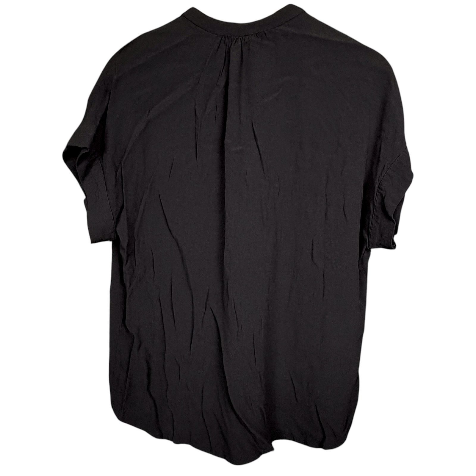 J.Crew J.Crew Shirt Women’s Small Black Relaxed Button Up Blouse Size S / US 4 / IT 40 - 2 Thumbnail