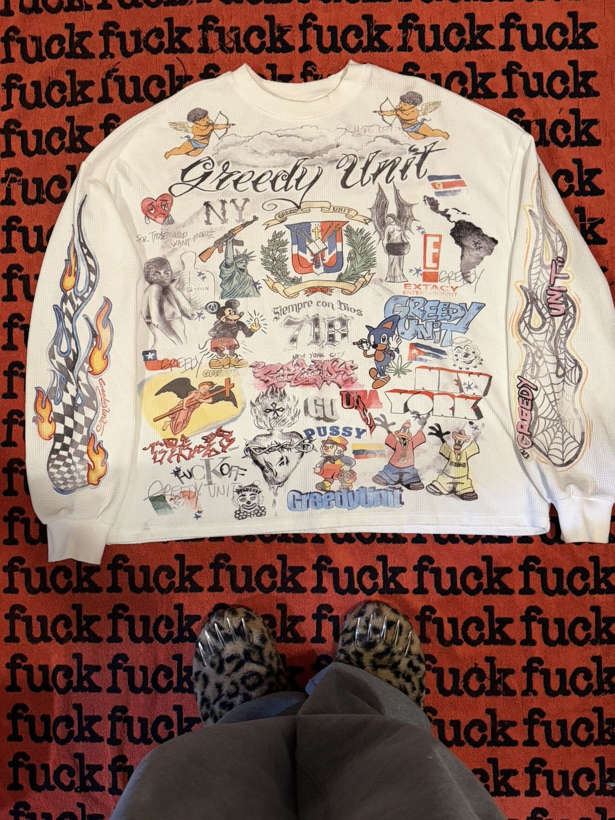 Greedy Unit L/S White Thermal