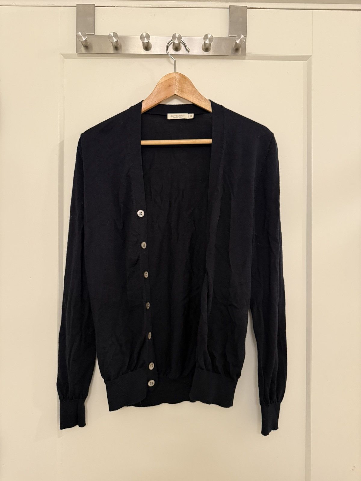 Suitsupply SuitSupply Navy Merino Cardigan Size US XS / EU 42 / 0 - 1 Thumbnail
