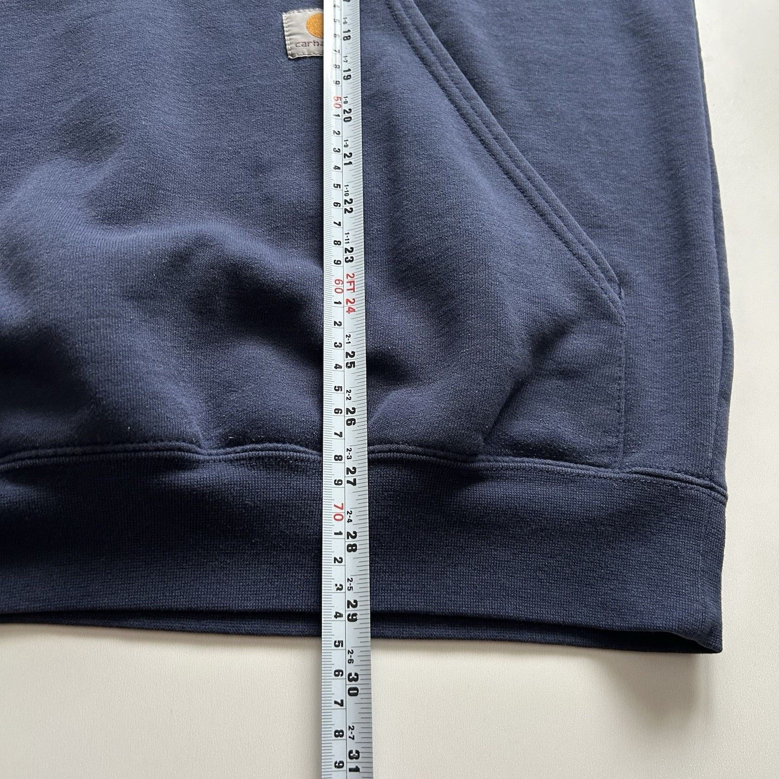 Carhartt Vintage Carhartt Hoodie Sweatshirt Medium Faded Navy Blue Size US M / EU 48-50 / 2 - 8 Thumbnail