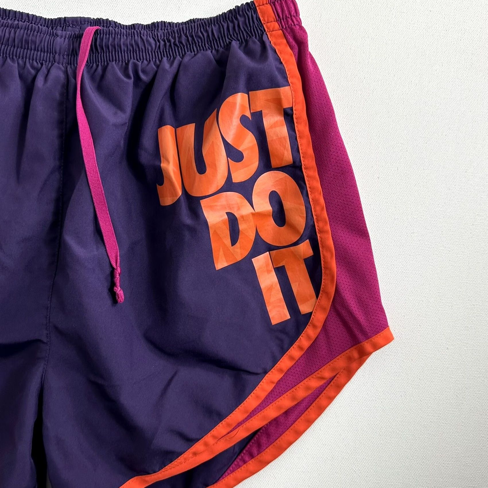 Nike Nike Womens Dri-Fit Running Shorts - Size Small - Purple Pink Orange - Athletic Wear Size 28" / US 6 / IT 42 - 3 Thumbnail