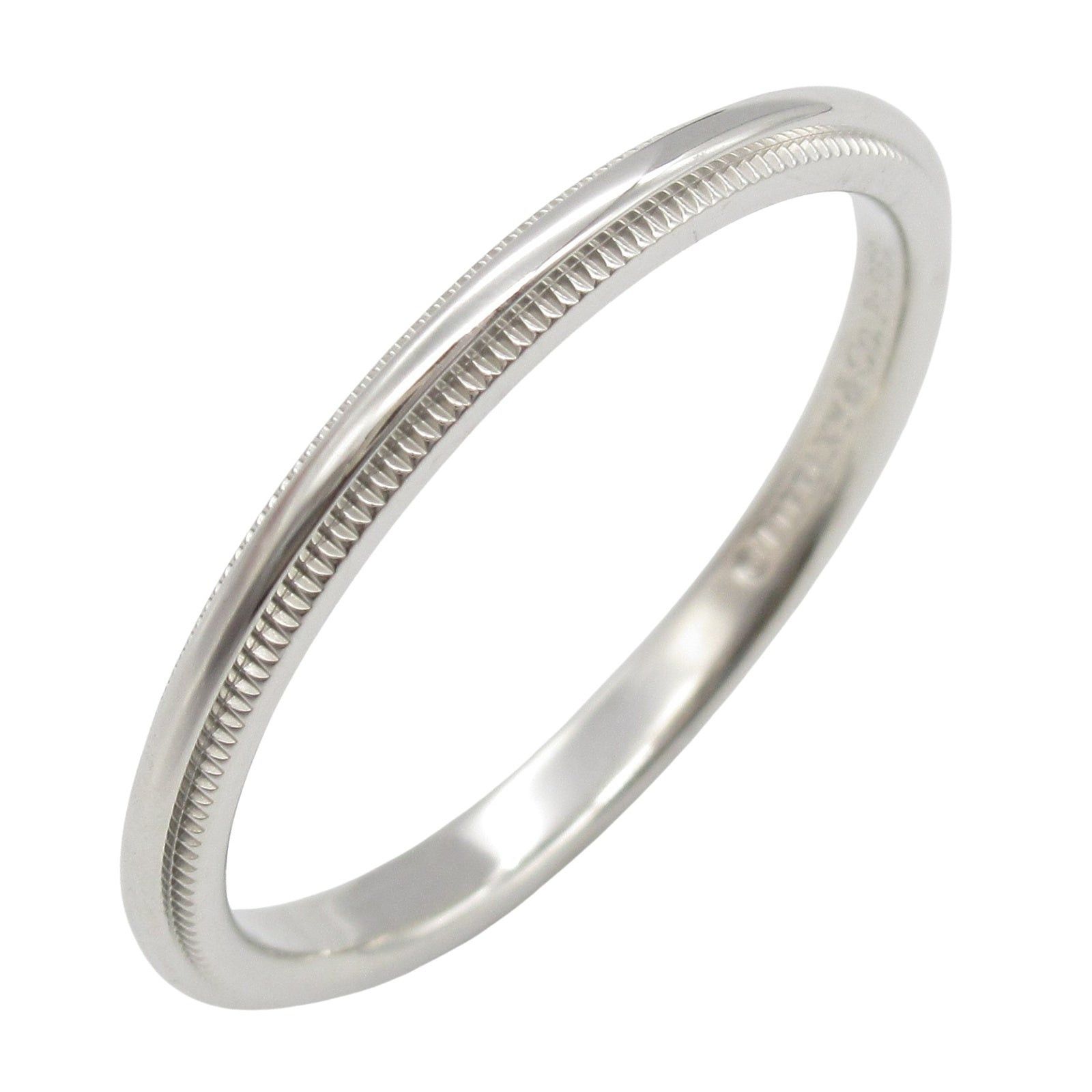 Tiffany & Co. Tiffany Co Milgrain Ring Pt950 Platinum Silver Size ONE SIZE - 1 Thumbnail