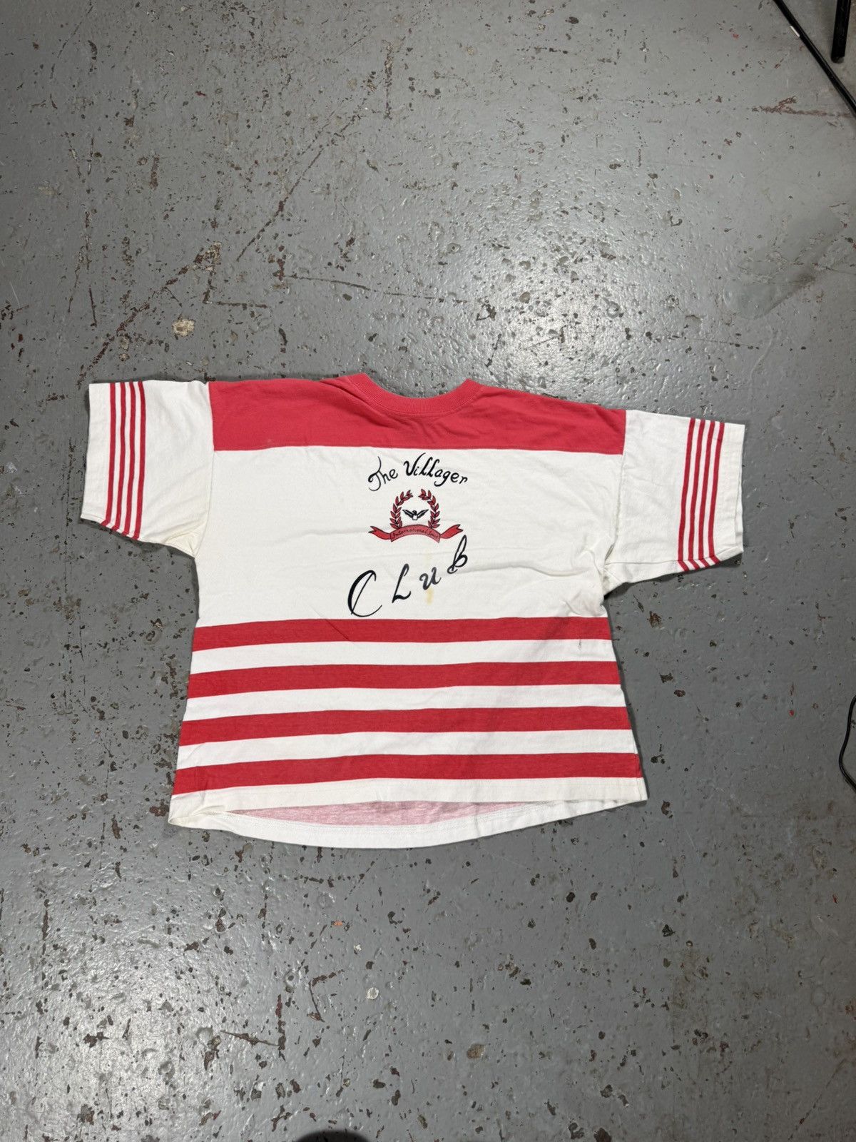 Other Vintage Villager Club Cropped Striped Tee Size US M / EU 48-50 / 2 - 4 Thumbnail