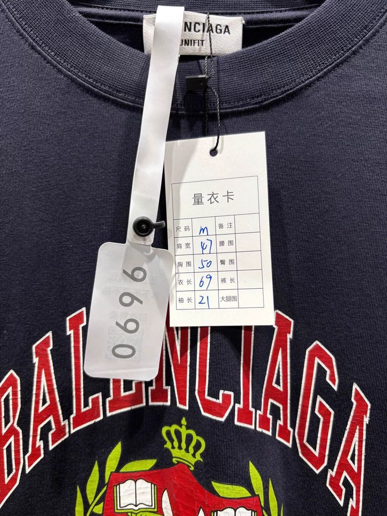 Balenciaga Balenciaga Black Scissors and Wheat Logo Short Sleeve T-Sh Size US M / EU 48-50 / 2 - 5 Thumbnail