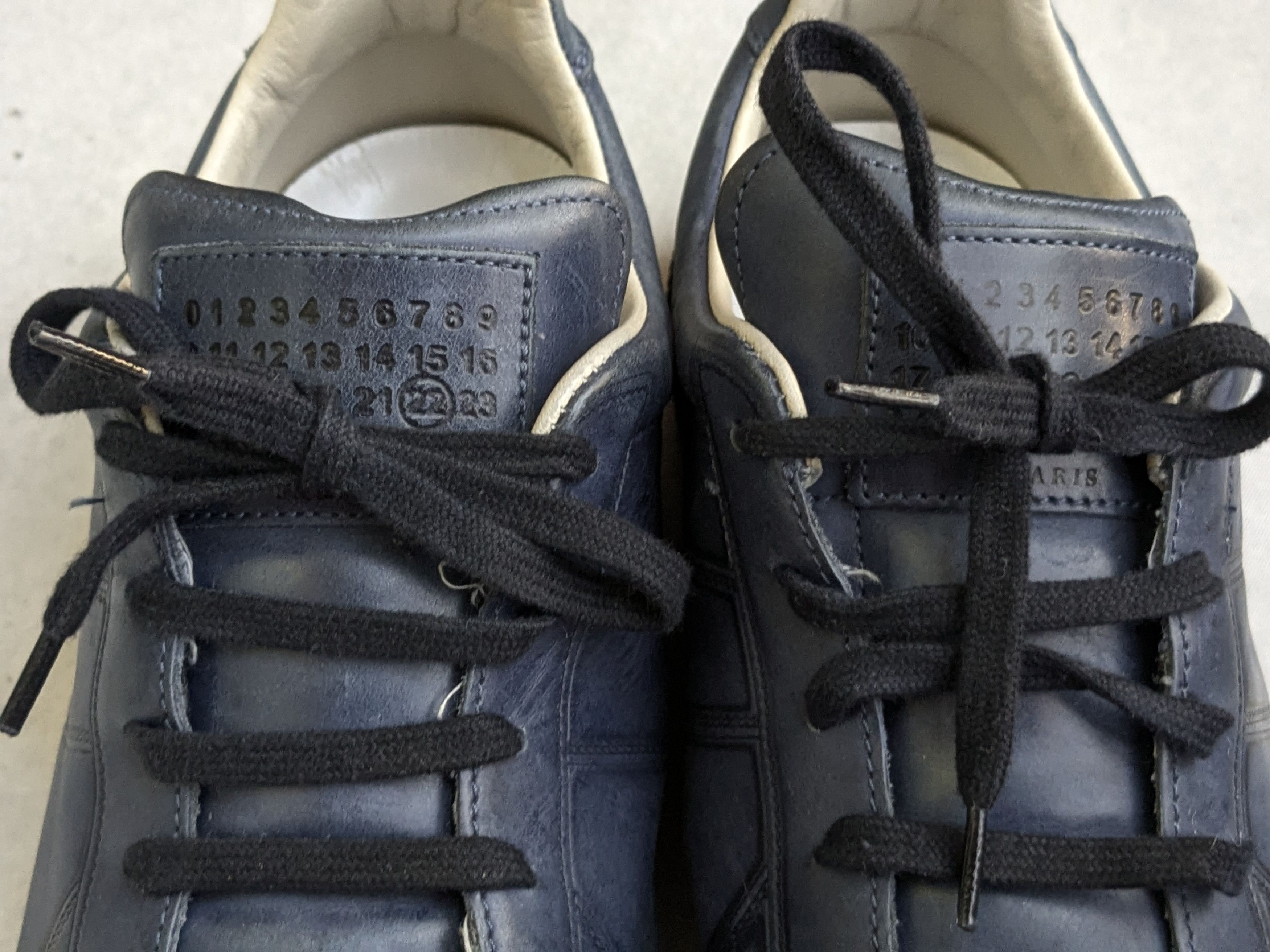 Maison Margiela Maison Margiela Replica GAT Sneakers Blue 9 42 Leather Low Size US 9 / EU 42 - 7 Thumbnail