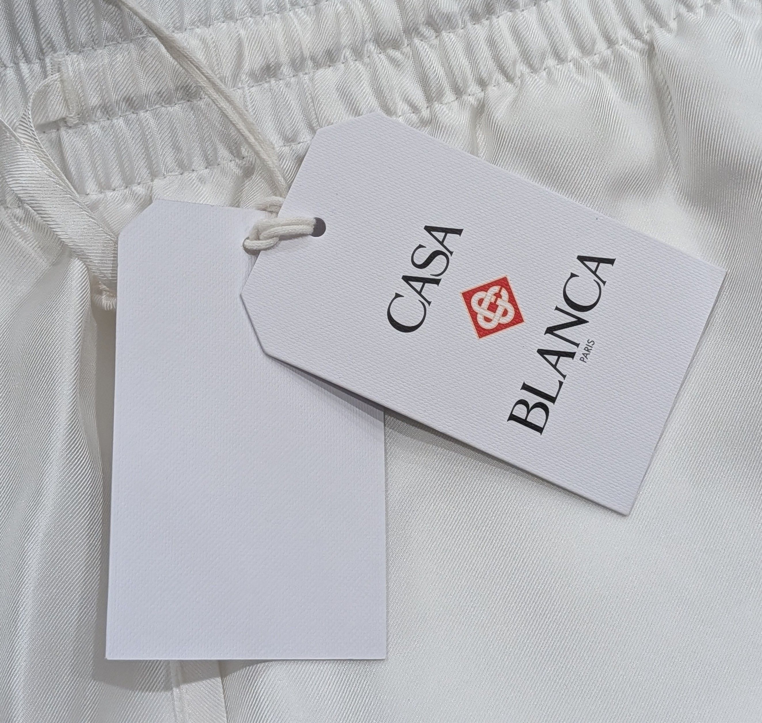 Casablanca Casablanca "Casa Way" Striped Silk Shorts White/Multi XL Size US 36 / EU 52 - 8 Thumbnail