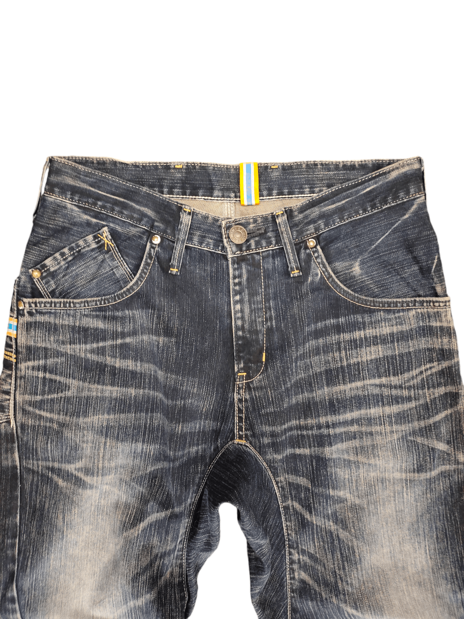 Edwin Edwin Function Clawmark Distress Loose Denim Jeans Y2k Size US 30 / EU 46 - 2 Thumbnail