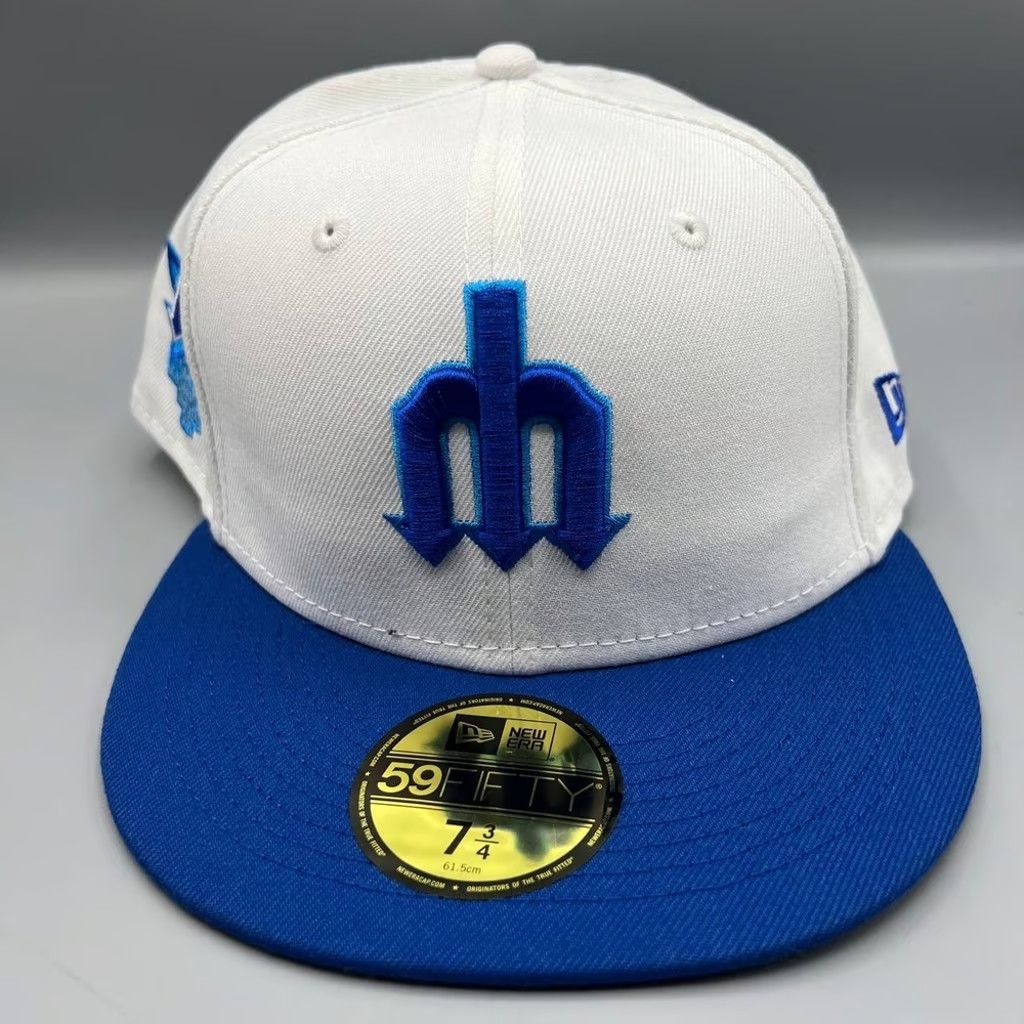 New Era Seattle Mariners Hat Men 7 3/4 59Fifty New Era Fitted Cap Size ONE SIZE - 2 Thumbnail