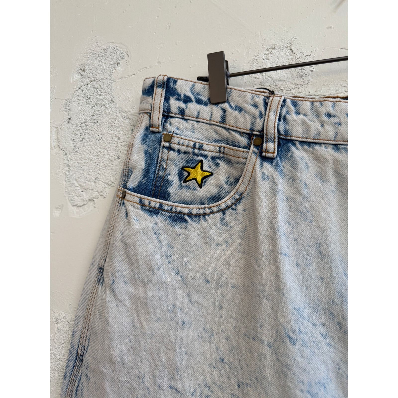Butter Goods Butter Goods x The Smurfs Harmony Bleach Dyed Denim Pants Size US 38 / EU 54 - 12 Thumbnail