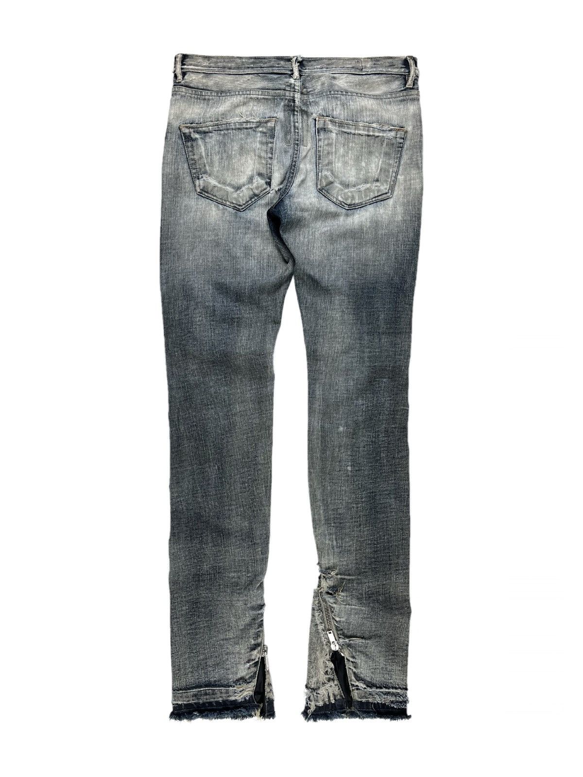 Rick Owens FW08 Rick Owens Banana Cut Spiral Denim Jeans Acid Grey ...